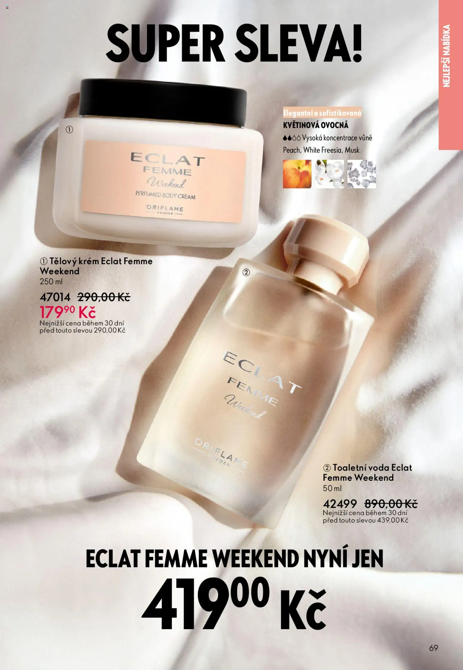 Oriflame katalog č.15/2025 od 22.10.2025 | Strana: 69 | Produkty: Tělový krém, Voda, Body, Toaletní voda