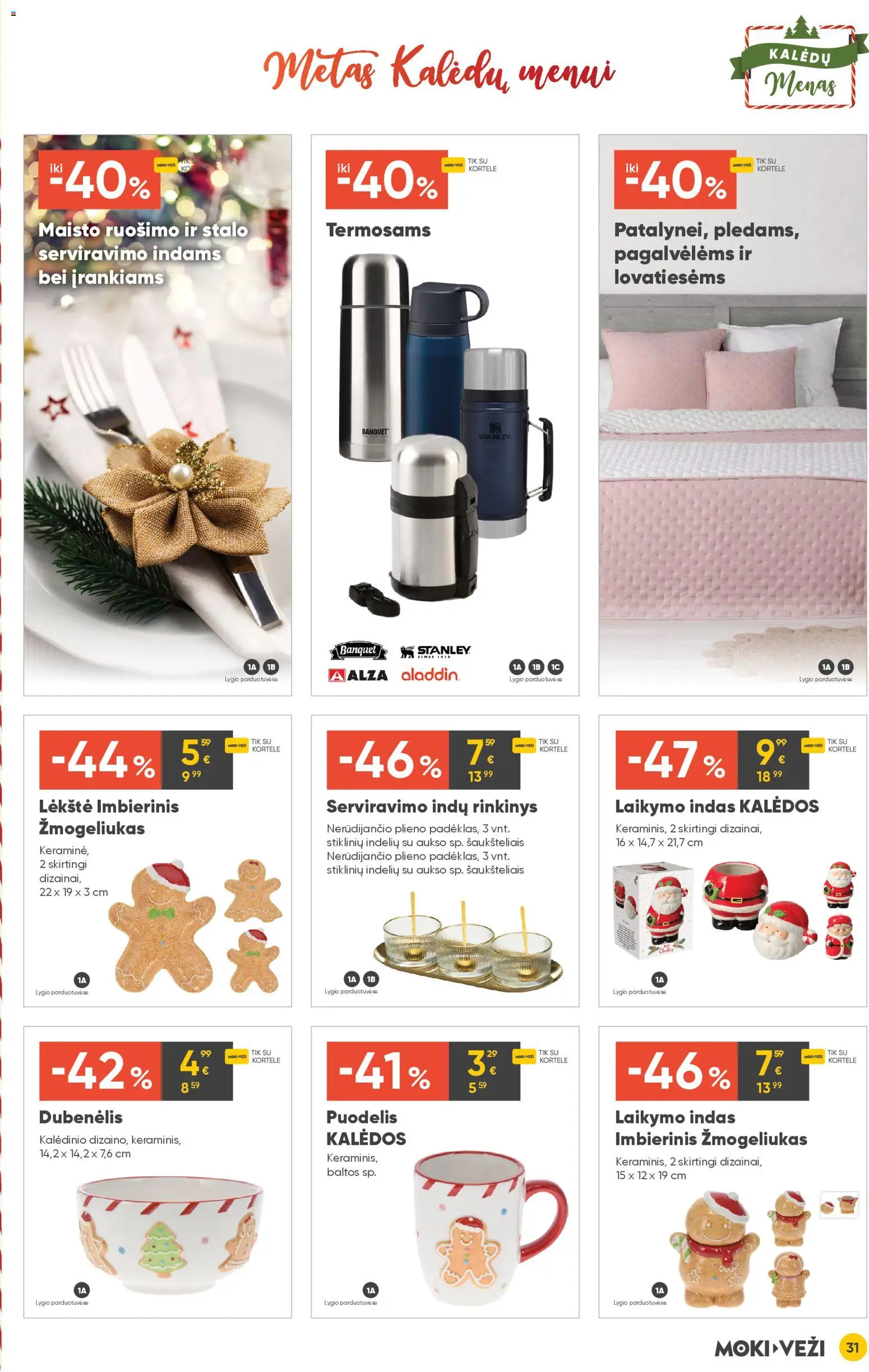 MOKI VEŽI akcijos nuo 13.11.2025 | Puslapis: 31 | Prekių: Puodelis, Lėkštė