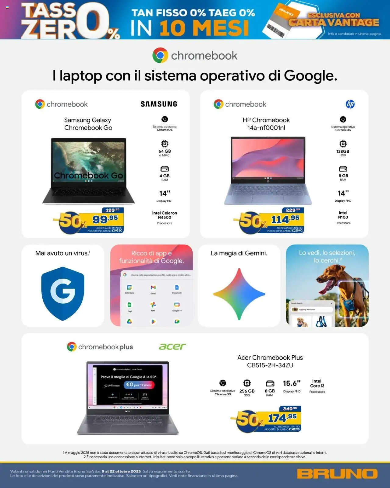 Volantino BRUNO del 09.10.2025 | Pagina: 36 | Prodotti: Samsung Galaxy, Laptop, TV, Samsung