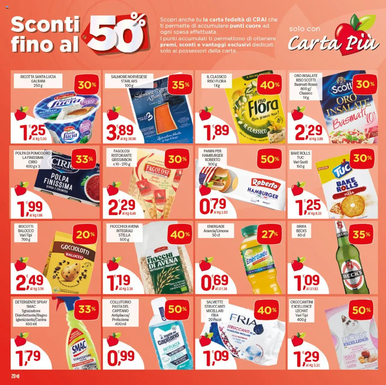 Volantino CRAI del 07.08.2025 | Pagina: 20 | Prodotti: Birra, Collutorio, Riso, Sgrassatore