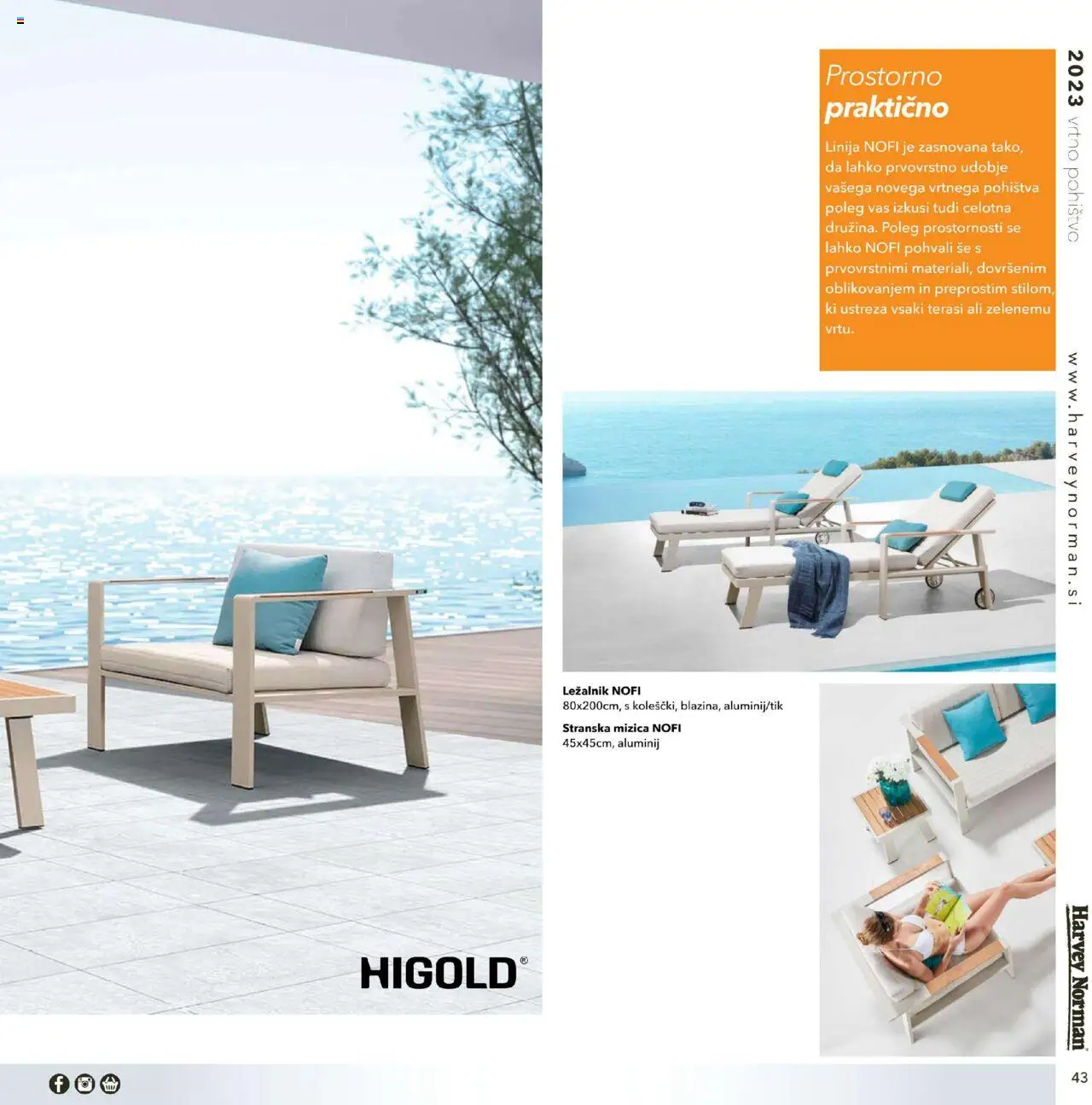 Harvey Norman - Katalog - Vrtno pohištvo │ velja od 01.03.2023 | Stran: 43