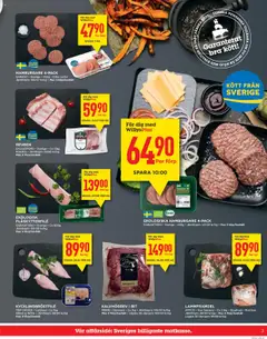 Willys reklamblad aktuell från 15.09.2025 | Sida: 3 | Produkter: Hamburgare, Galler, Fläskytterfilé, Nötkött