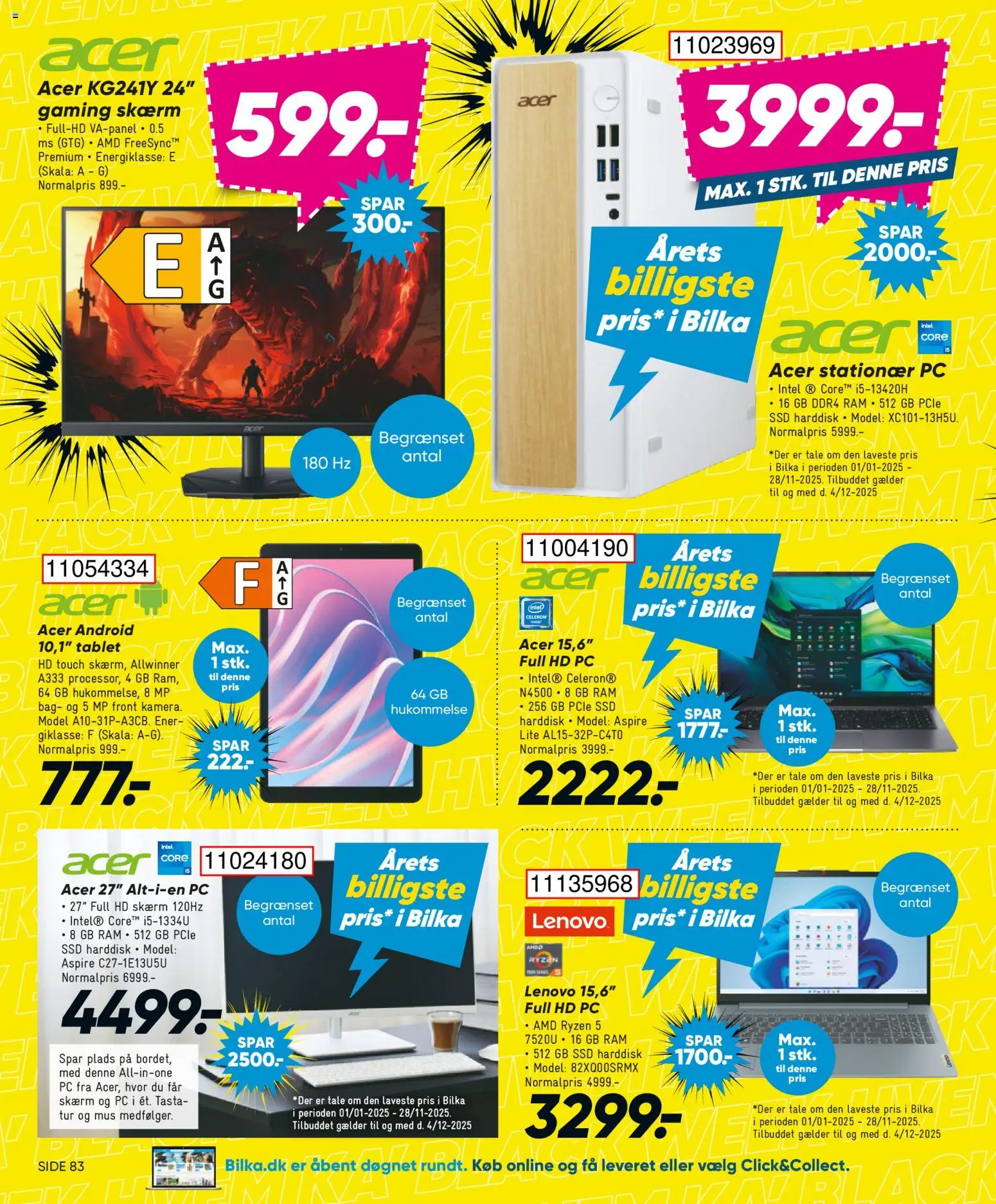 Bilka tilbudsavis – gyldig fra 28.11.2025 | Side: 38 | Produkter: RAM, Stationær PC, Tablet, PC