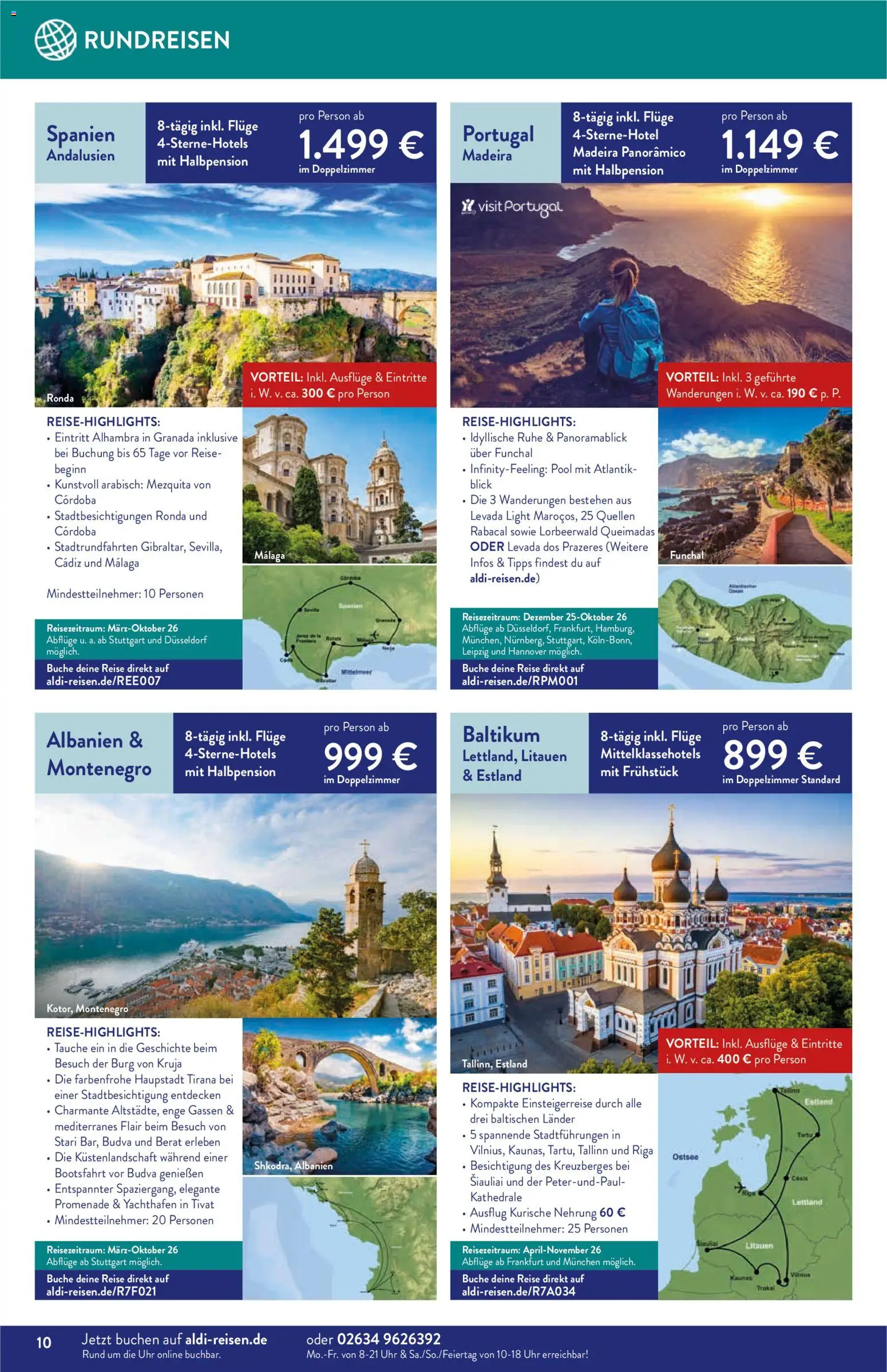 Aldi Reisen – gültig ab 01.11.2025 | Seite: 10