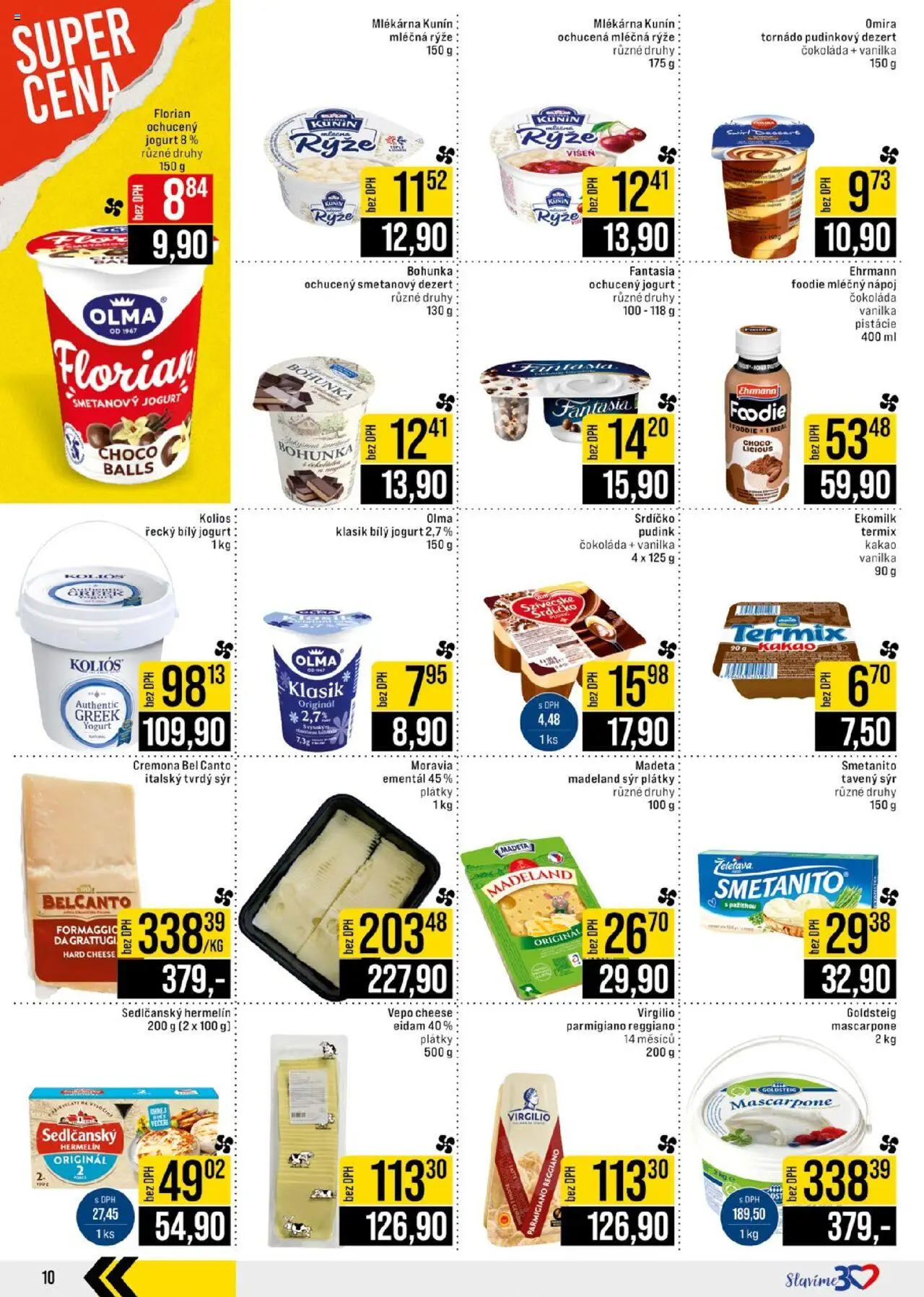 Jip leták - Cash & Carry od 30.07.2025 | Strana: 10 | Produkty: Sedlčanský Hermelín, Rýže, Hermelín, Mascarpone