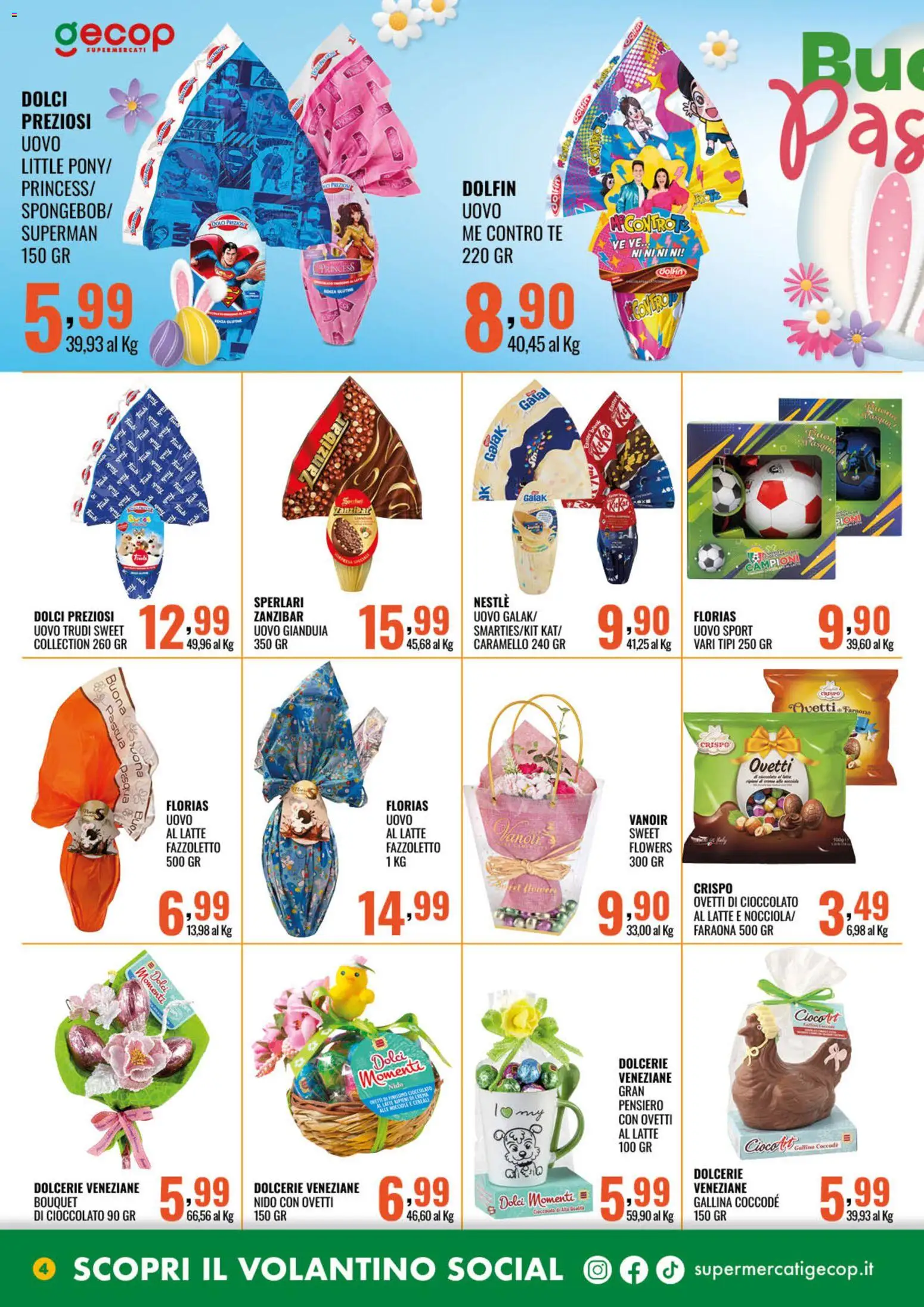 Volantino GECOP del 23.03.2026 | Pagina: 4 | Prodotti: Cioccolato, Tè, Latte