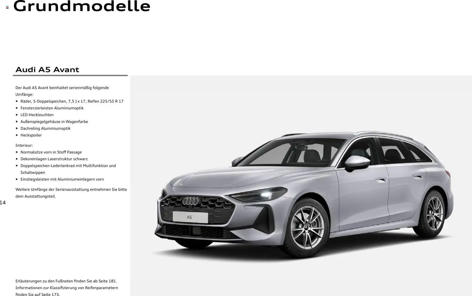 Audi A5 – gültig ab 28.10.2025 | Seite: 14