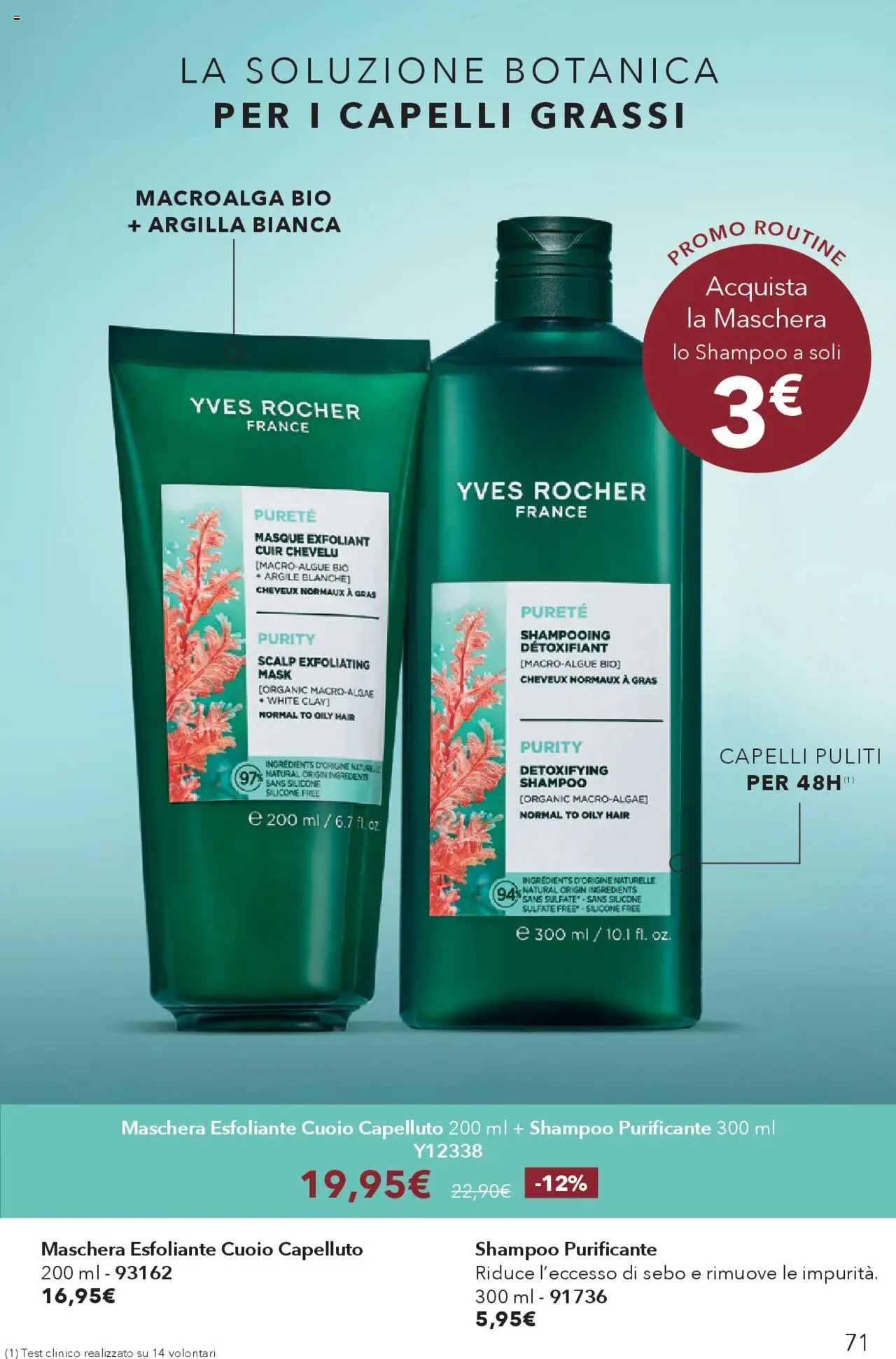 Volantino Yves Rocher del 17.10.2025 | Pagina: 71 | Prodotti: Shampoo, Maschera, Silicone
