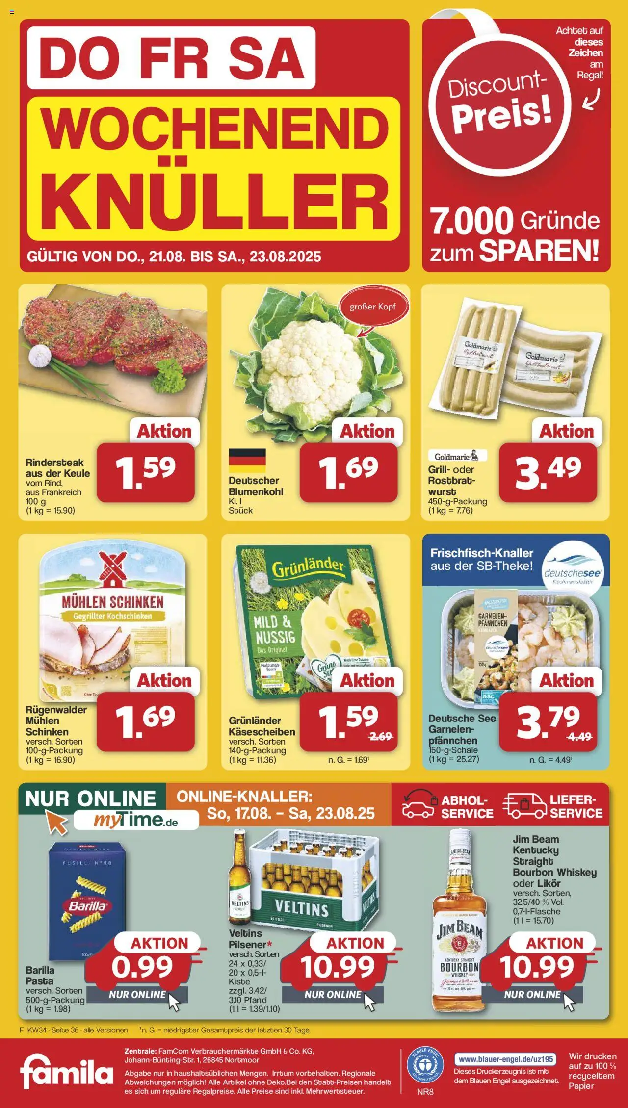 Famila Nordwest Prospekt 	 - gültig ab dem 18.08.2025 | Seite: 41 | Produkte: Regal, Schinken, Bourbon, Veltins