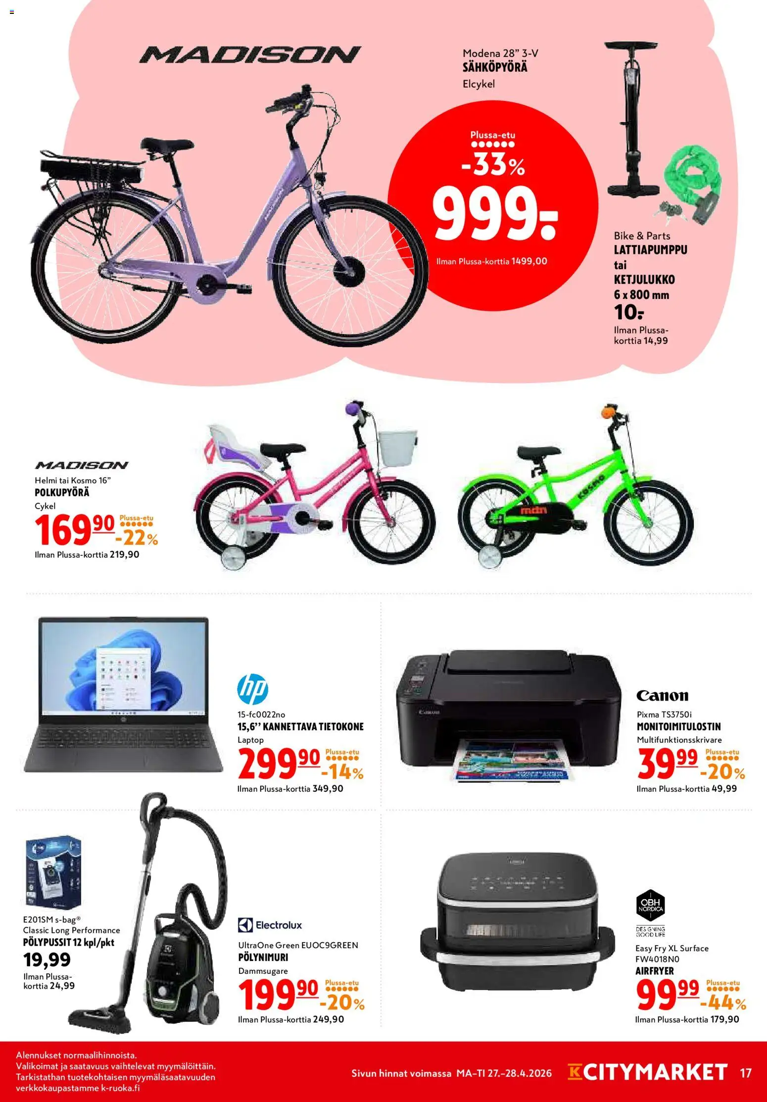 K-Citymarket tarjoukset – voimassa 27.04.2026 alkaen | Sivu: 17
