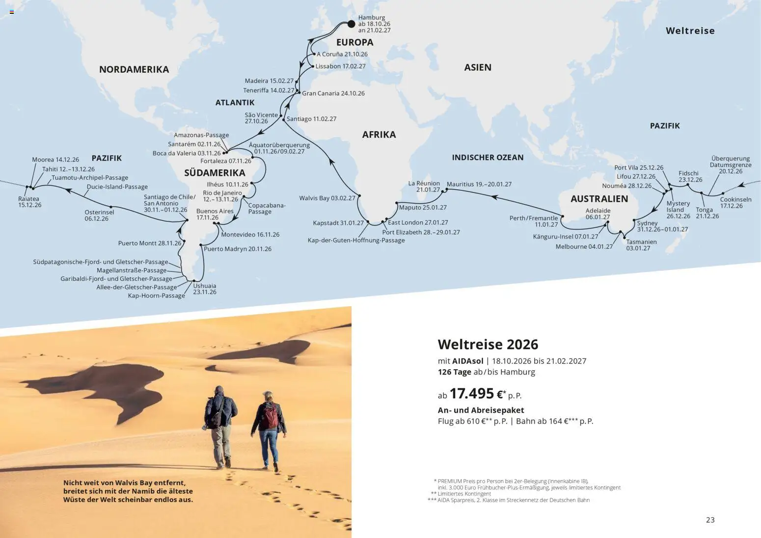 Aida AIDAselection – gültig ab 01.04.2026 | Seite: 23
