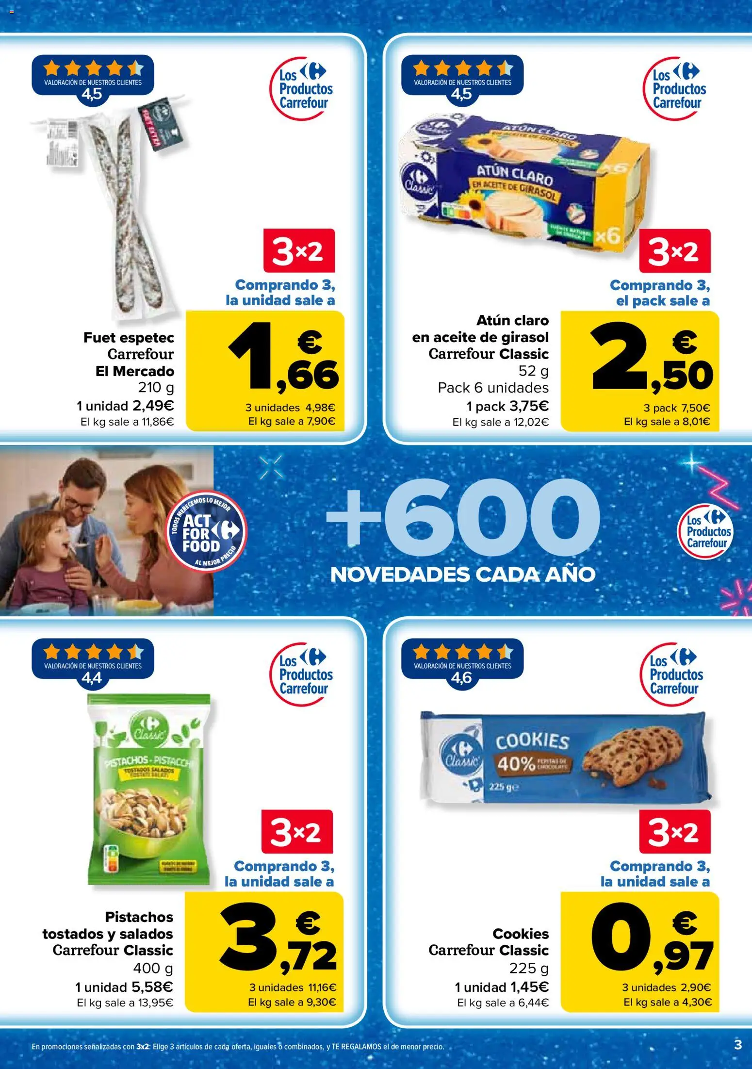 Carrefour folleto │ válido desde el 07.04.2026 | Página: 3 | Productos: Aceite, Aceite de girasol, Atún claro