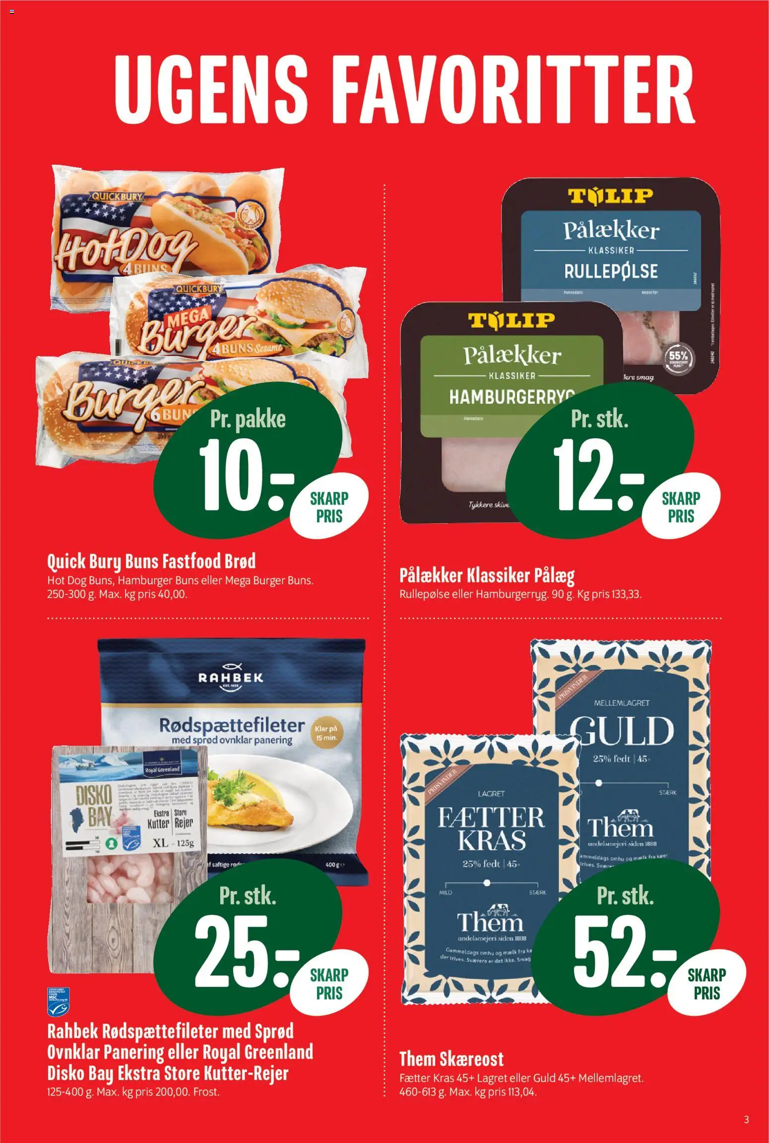 Min Købmand tilbudsavis – gyldig fra 06.02.2026 | Side: 3 | Produkter: Brød, Pålæg, Rullepølse, Hamburgerryg