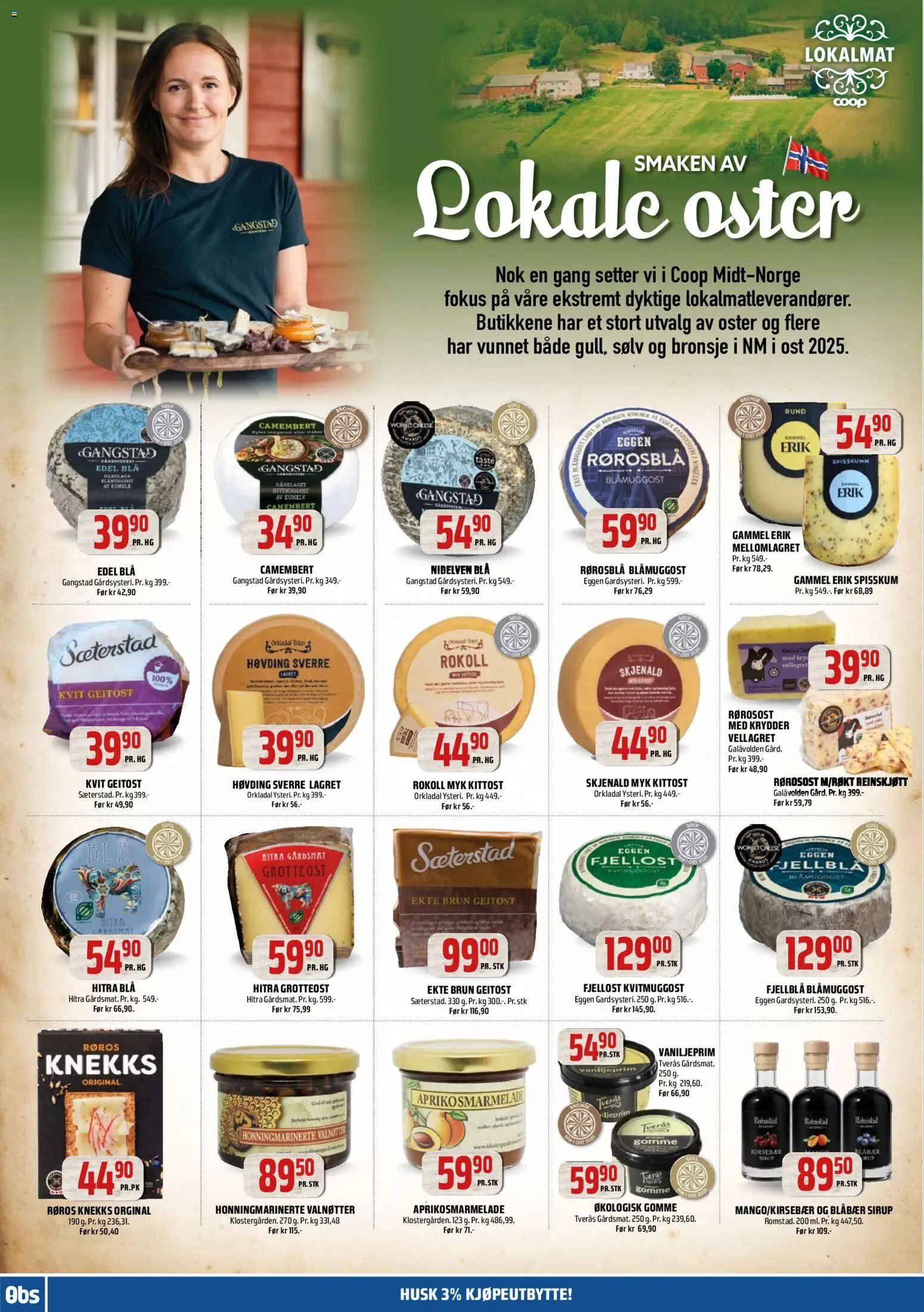 {H1} | Side: 12 | Produkter: Ost, Blåbær, Krydder, Valnøtter