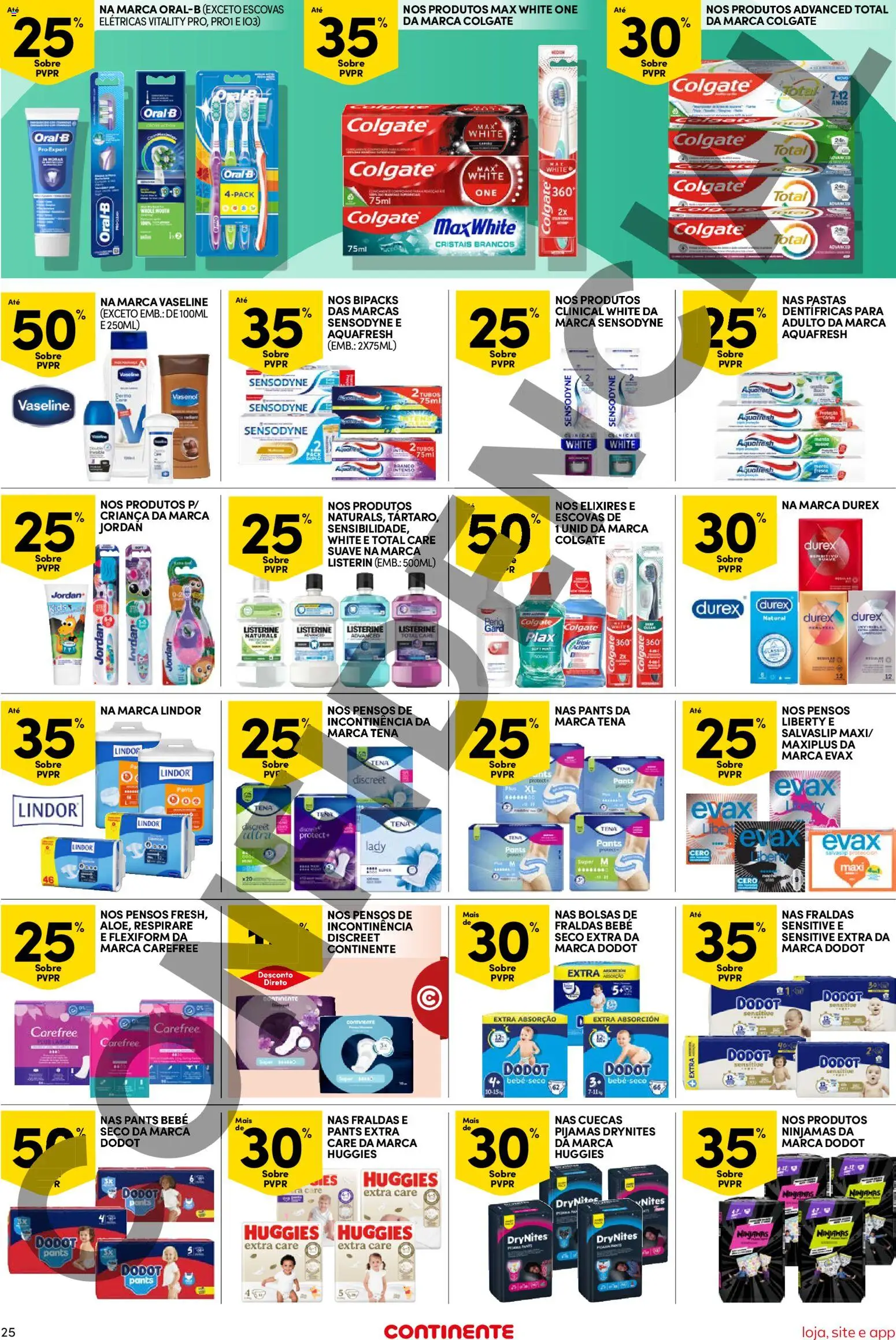 Continente Semanal Continente Bom Dia │ válido de 02.12.2025 | Página: 25 | Produtos: Fraldas, Pijamas, Cuecas