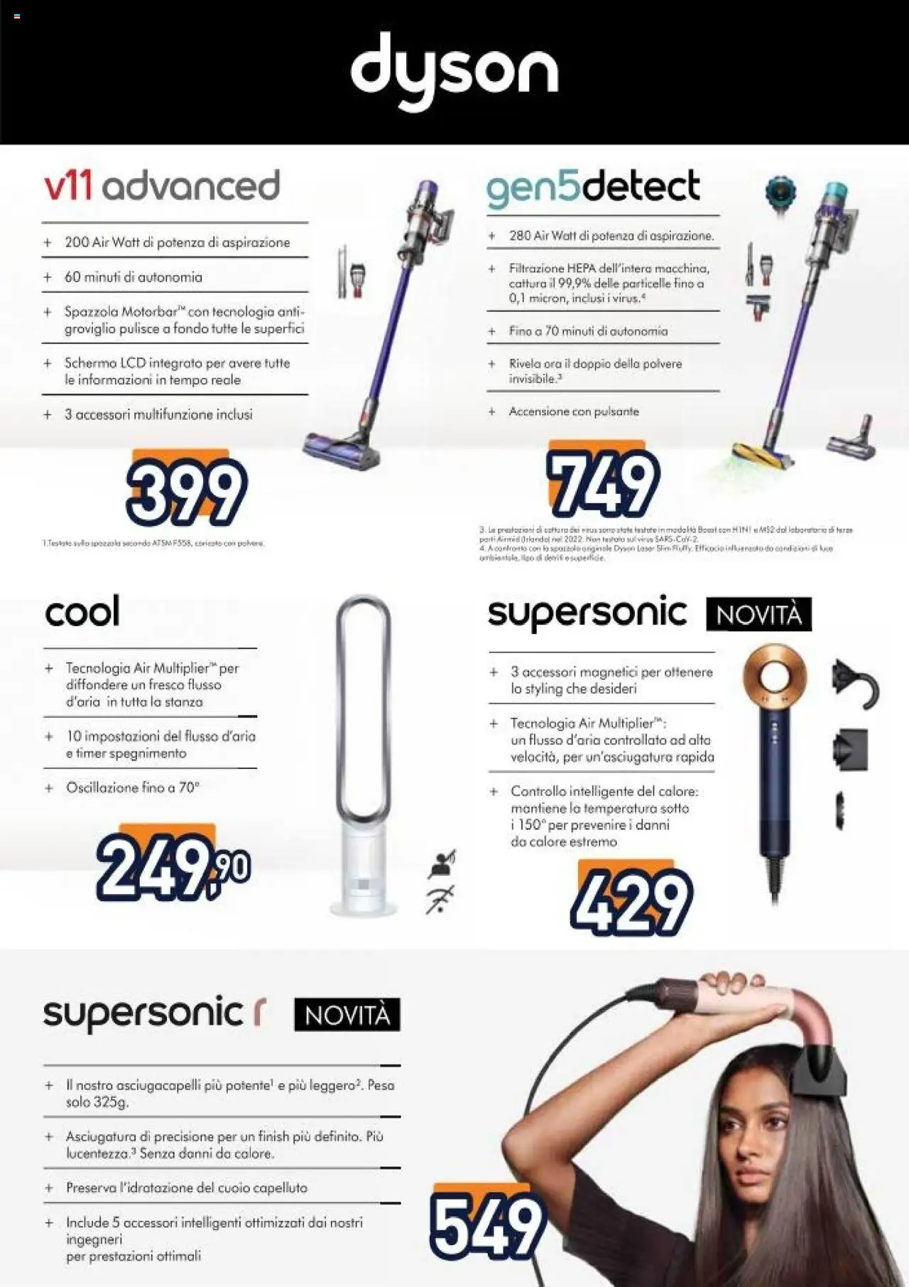 Volantino Unieuro del 30.05.2025 | Pagina: 37 | Prodotti: Spazzola, Schermo, Asciugacapelli, Dyson