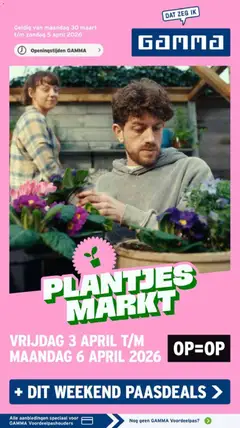 GAMMA folder - Voorbeeld van een folder van GAMMA, geldig van 30.03.2026