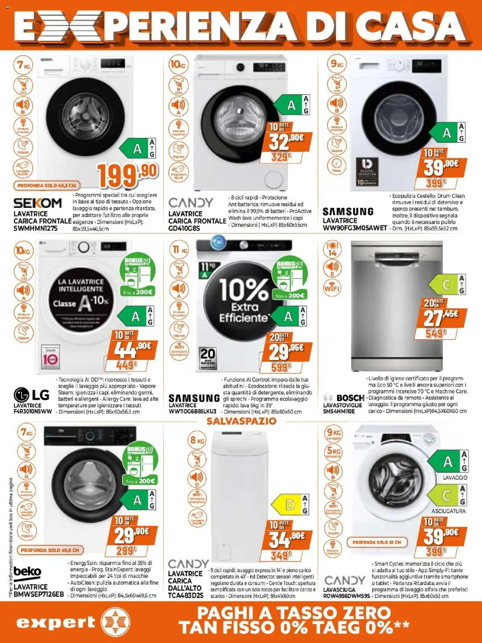 Volantino Expert del 23.04.2026 | Pagina: 6 | Prodotti: Lavasciuga, Lavatrice, Smartphone, Tablet