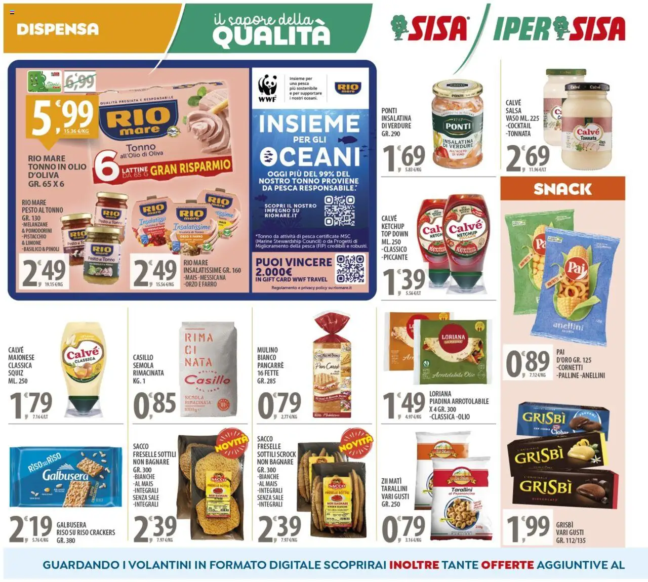 Volantino SISA del 03.06.2025 | Pagina: 10 | Prodotti: Verdure, Limone, Olio, Top
