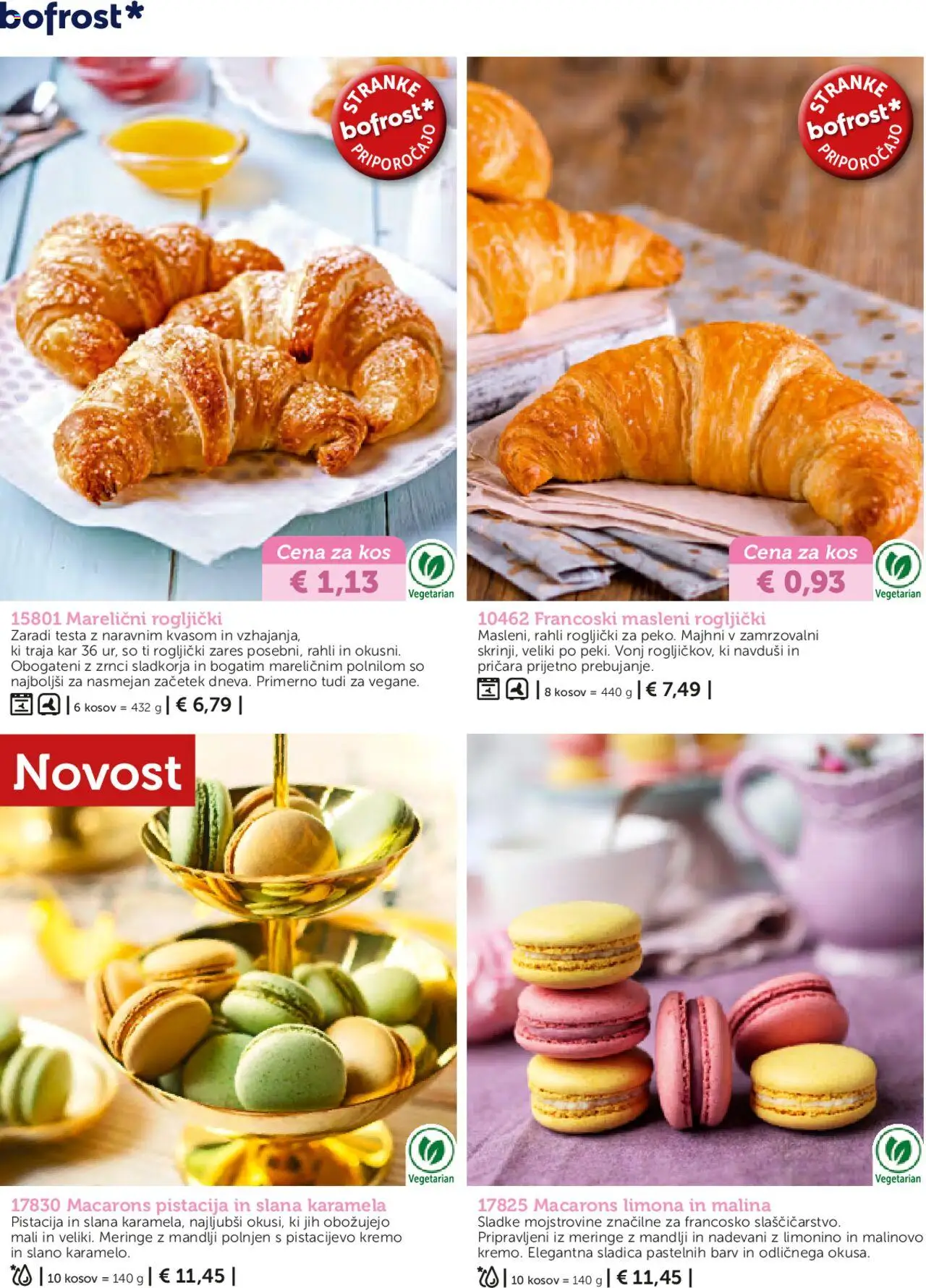 Bofrost katalog │ velja od 01.05.2025 | Stran: 92 | Izdelki: Mandlji, Rogljički, Kos, Limona