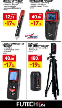 Hubo folder - Voorbeeld van een folder van Hubo, geldig van 01.11.2025 | Pagina: 27 | Producten: Batterijen, Kabels, Mango