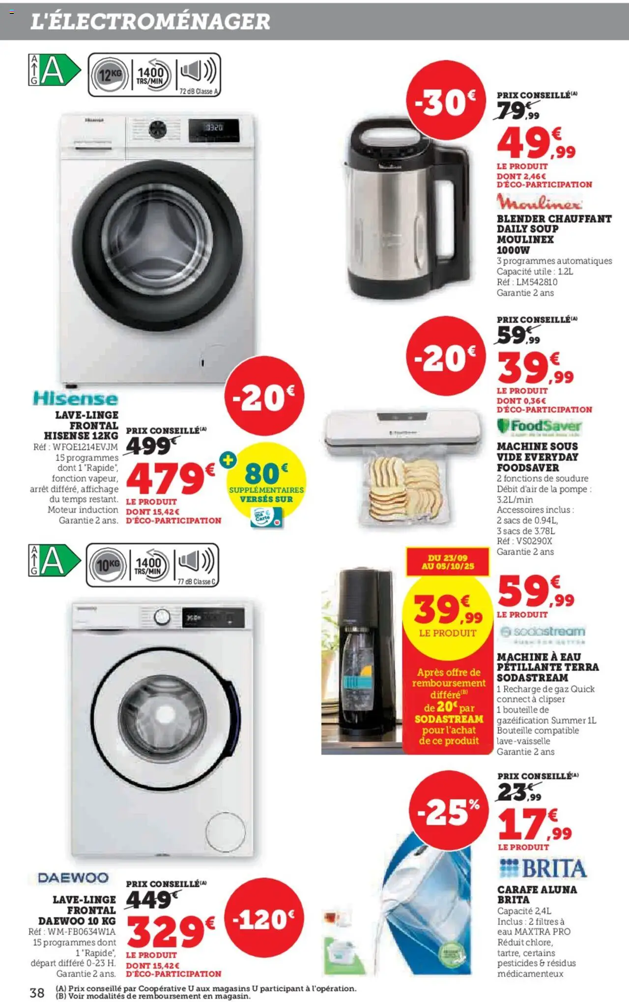  | Page: 38 | Produits: Blender, Sodastream, Blender chauffant