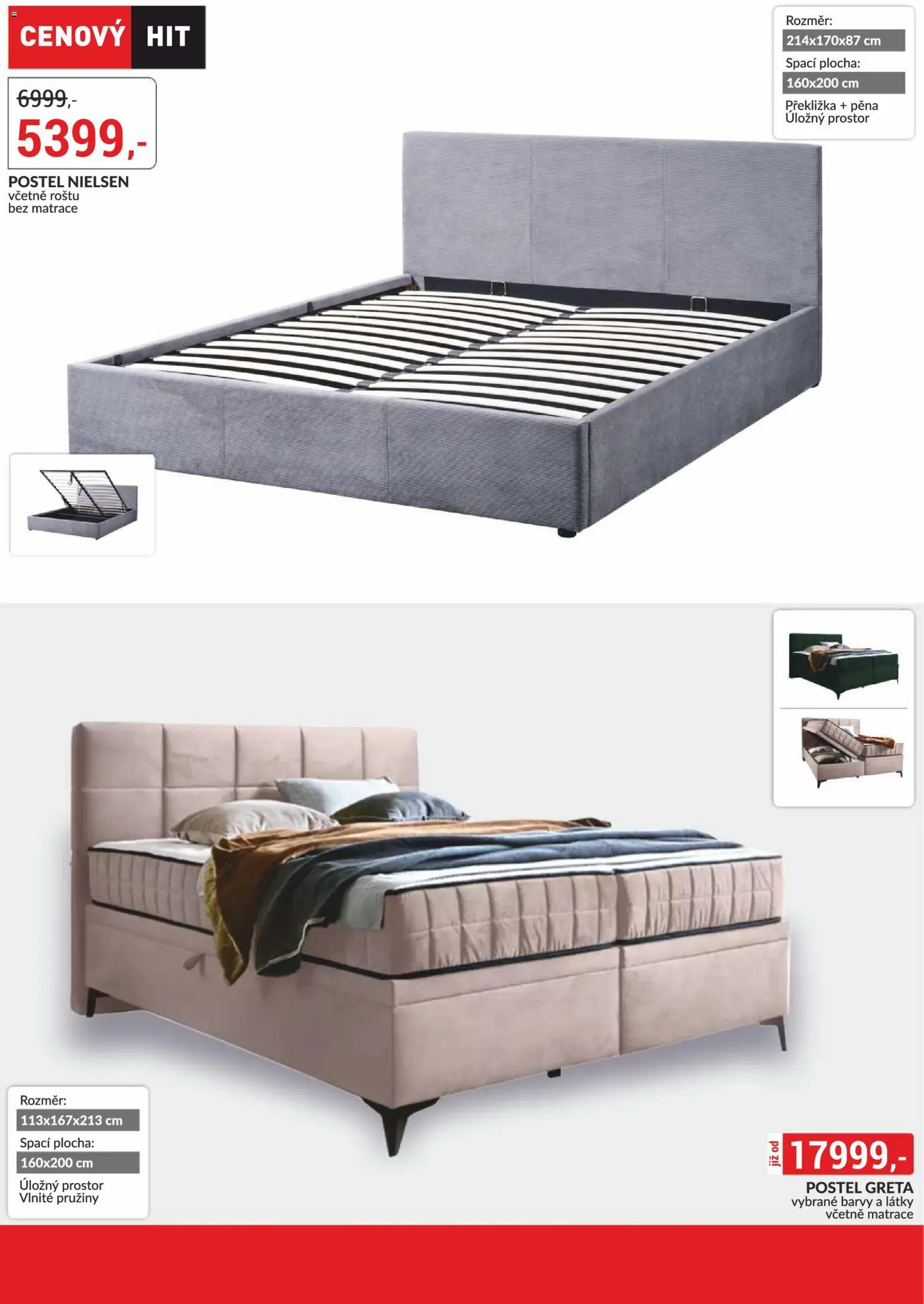 BAUMAX leták - Zařiďte si bydlení od 01.01.2026 | Strana: 3 | Produkty: Postel, Matrace, Barvy