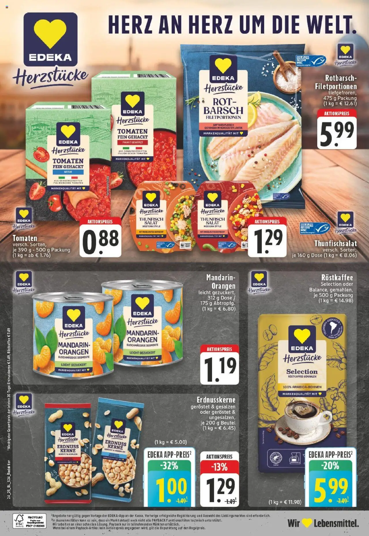 Edeka prospekt Schwerte - Holzen	 - gültig ab dem 08.06.2025 | Seite: 24 | Produkte: Thunfisch, Tomaten, Fleisch, Salat