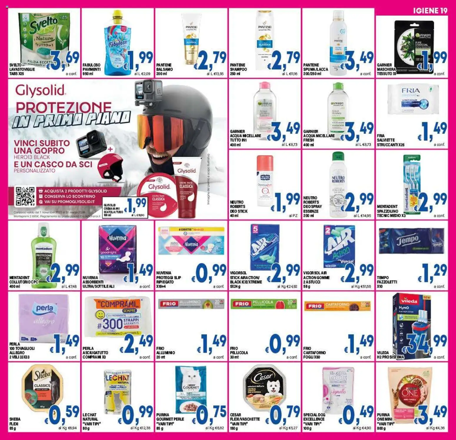 Volantino DEM del 26.01.2026 | Pagina: 19 | Prodotti: Acqua micellare, Slip, Tonno, Agnello