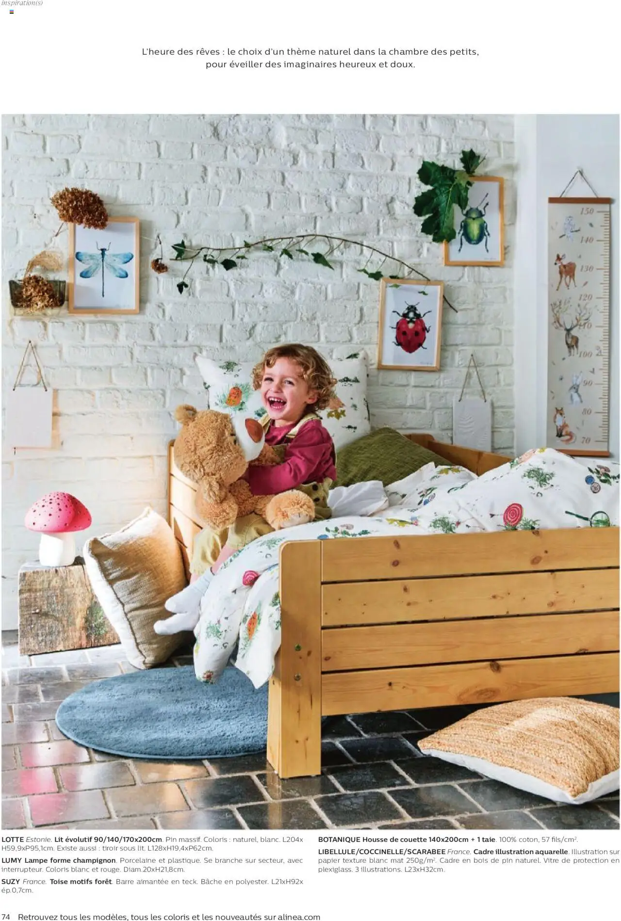  | Page: 74 | Produits: Lit, Lampe, Couette, Cadre