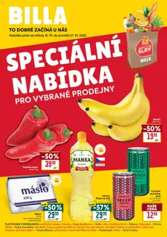 Náhled letáku Billa leták - Speciální nabídka: vybrané prodejny od 15.10.2025