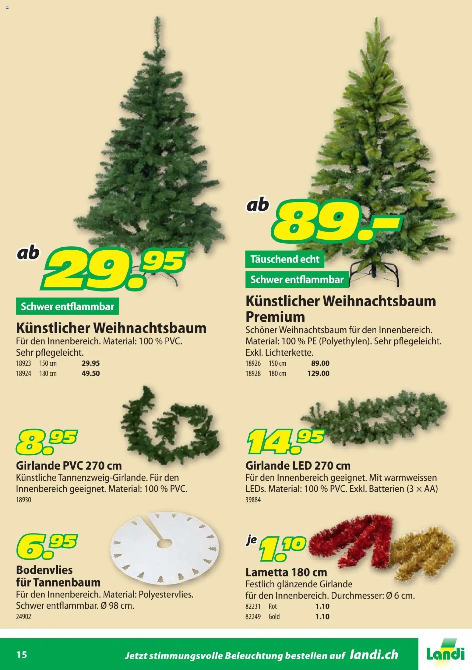 Landi Aktionen Weihnachtsbeleuchtung – gültig ab 24.10.2025 | Seite: 15