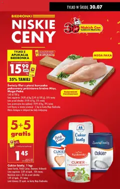 Biedronka gazetka od 28.07.2025 | Strona: 11 | Produkty: Karta, Kraina mięs, Cukier biały, Filet z piersi kurczaka