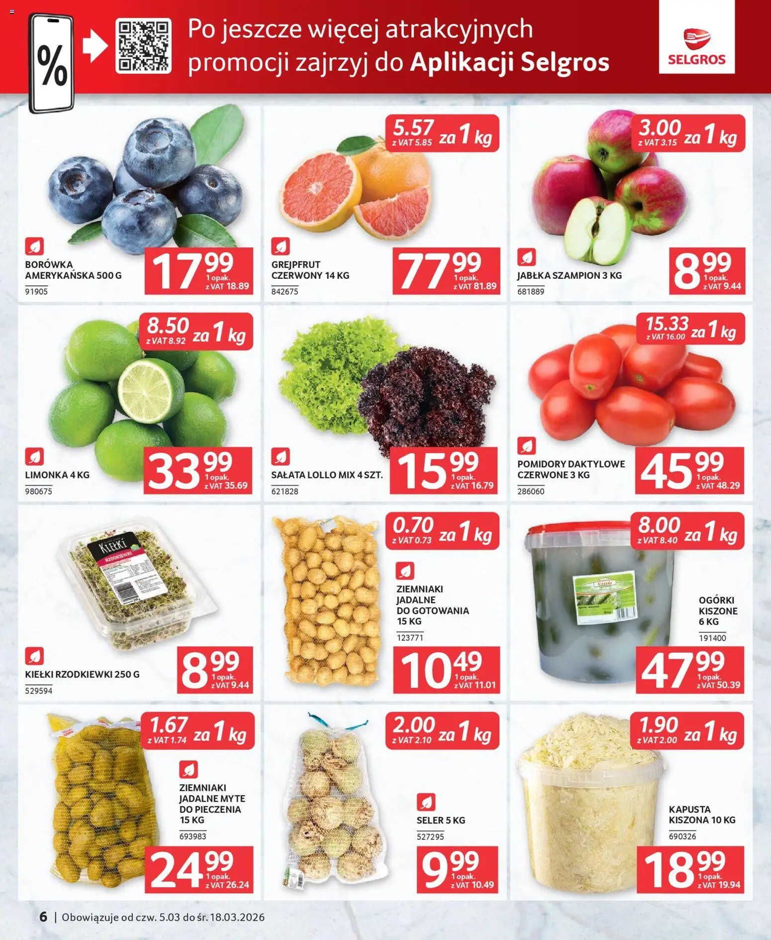 Selgros cash&carry gazetka - Oferta dla gastronomii od 05.03.2026 | Strona: 6