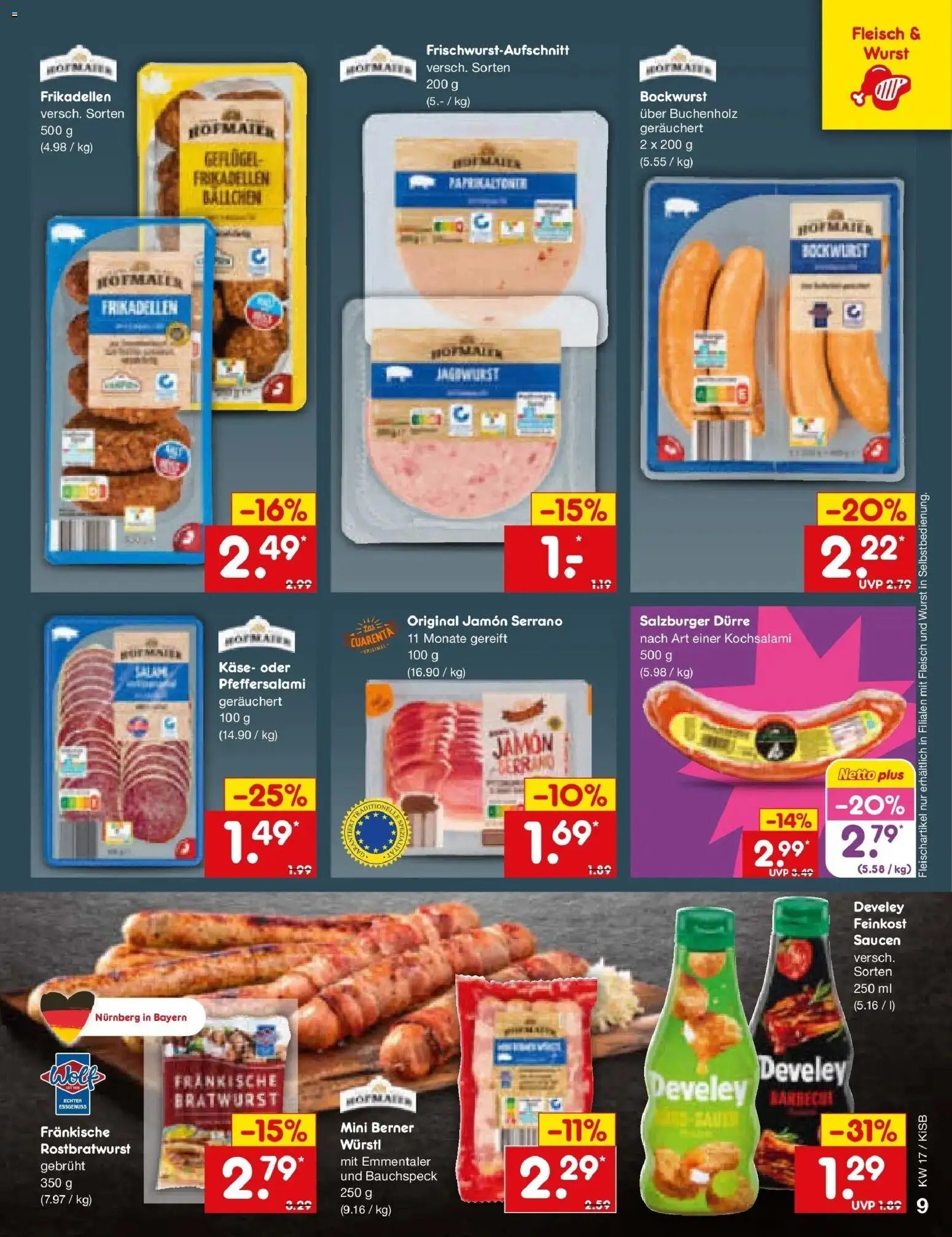 Netto Marken-Discount Prospekt Oberhaid	 – gültig ab 20.04.2026 | Seite: 11 | Produkte: Bockwurst, Würstl, Bratwurst, Fleisch