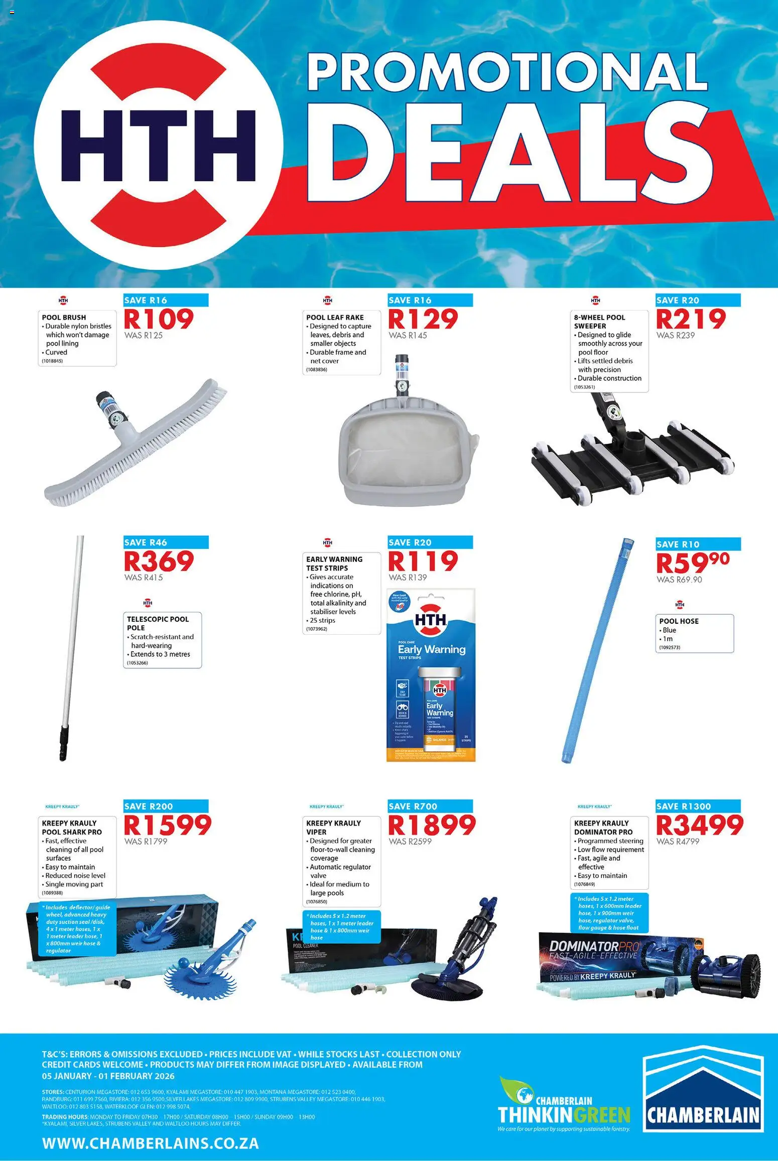 New Chamberlain catalogue – valid from 05.01.2026 | Page: 2 | Products: Cover, Frame, Brush, Valve