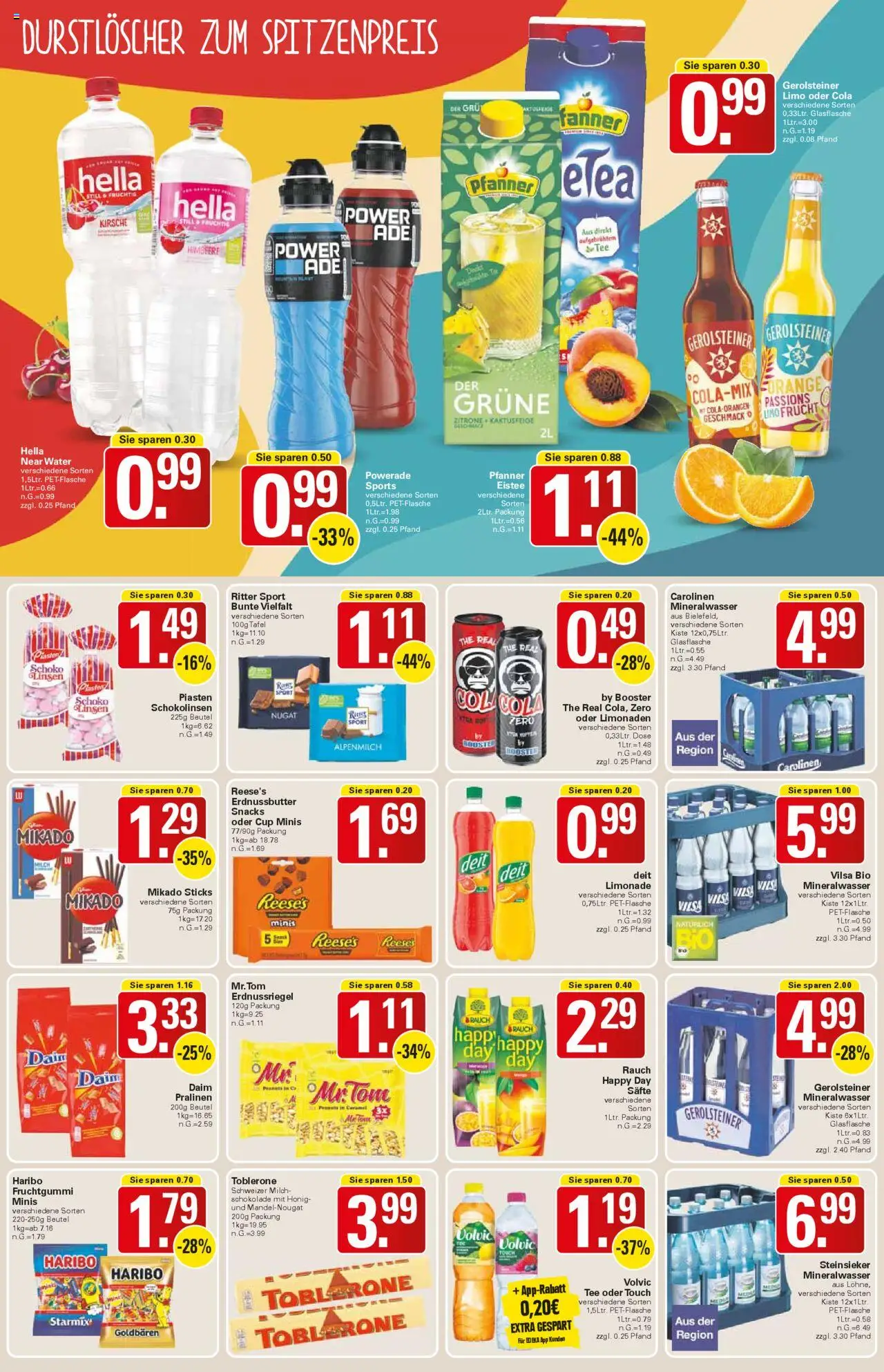 WEZ Prospekt – gültig ab 20.10.2025 | Seite: 13 | Produkte: Cola, Milch, Ritter sport, Himbeere