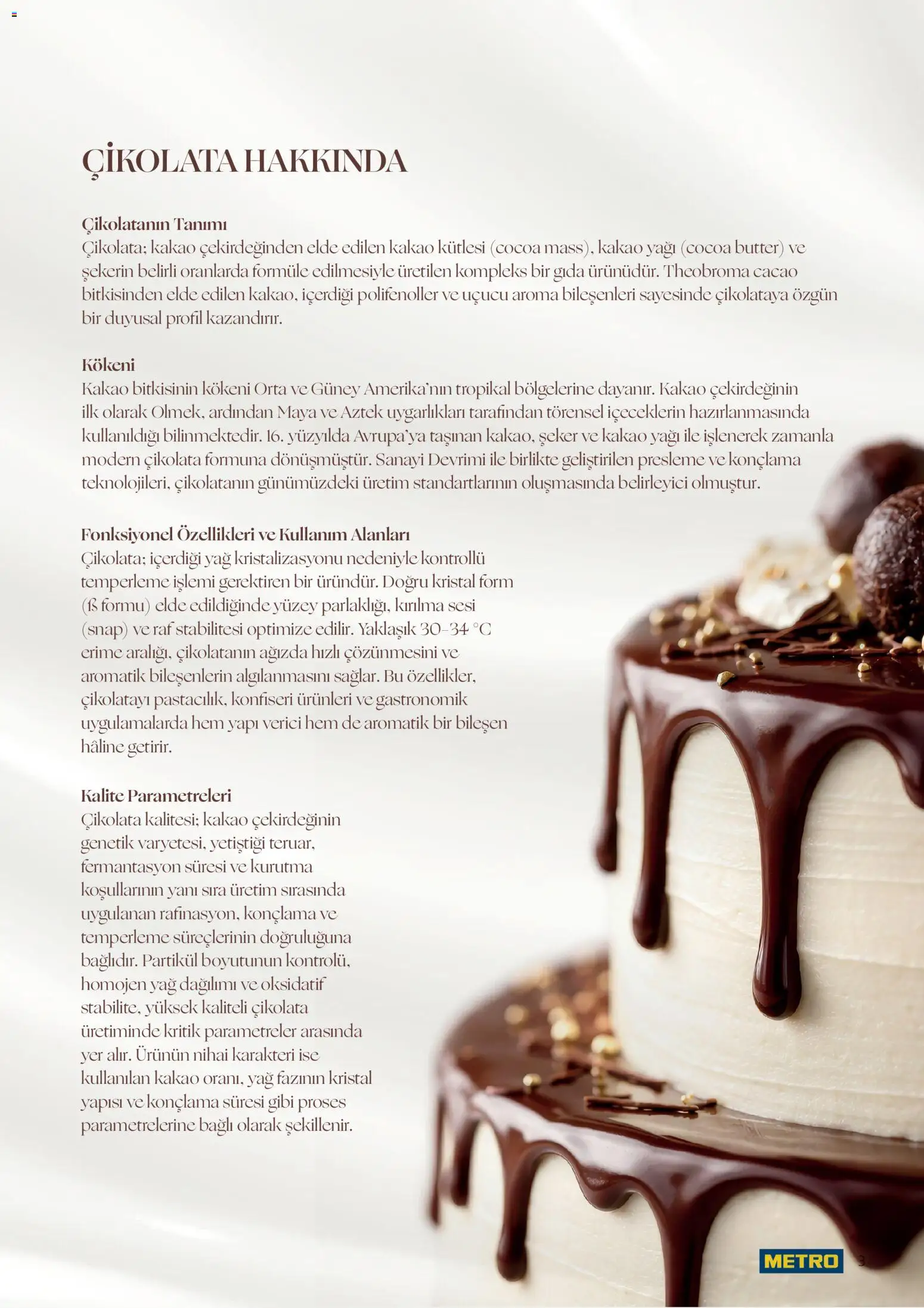 Metro - Pastacılık Kataloğu - 06.04.2026 tarihinden itibaren geçerlidir | Sayfa: 3 | Ürünler: Raf, Çikolata, Şeker, Yağ