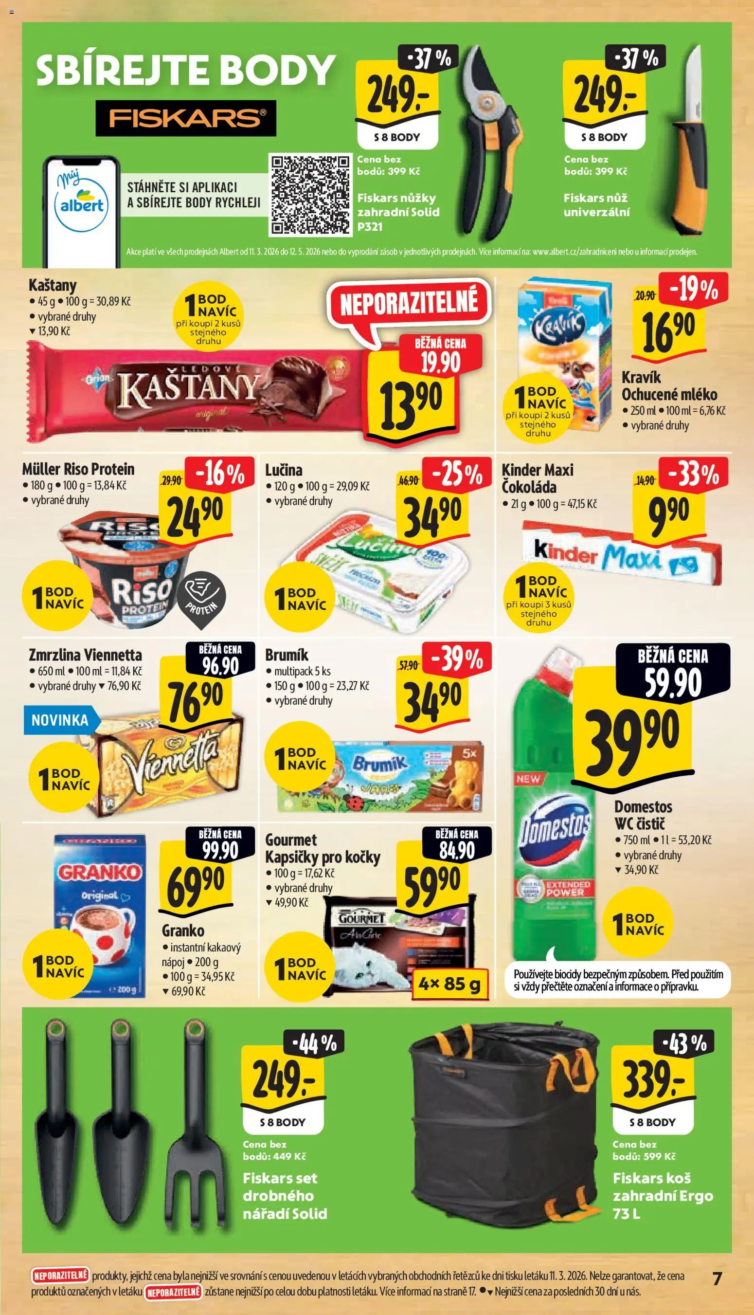 Albert leták - Supermarket - Brno od 18.03.2026 | Strana: 17 | Produkty: Viennetta, Zmrzlina, Domestos, Wc