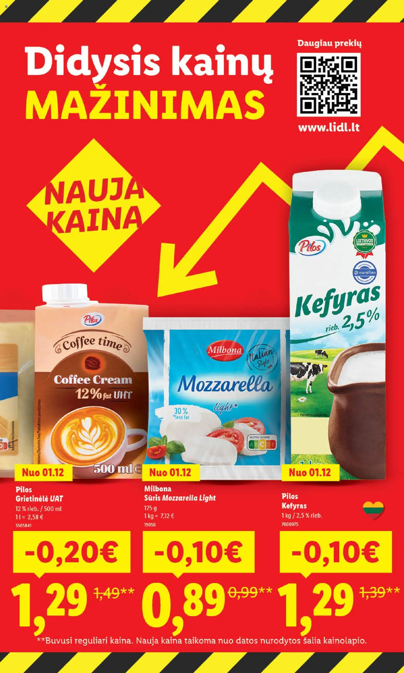 LIDL akcijos nuo 12.01.2026 | Puslapis: 3 | Prekių: Grietinėlė, Sūris