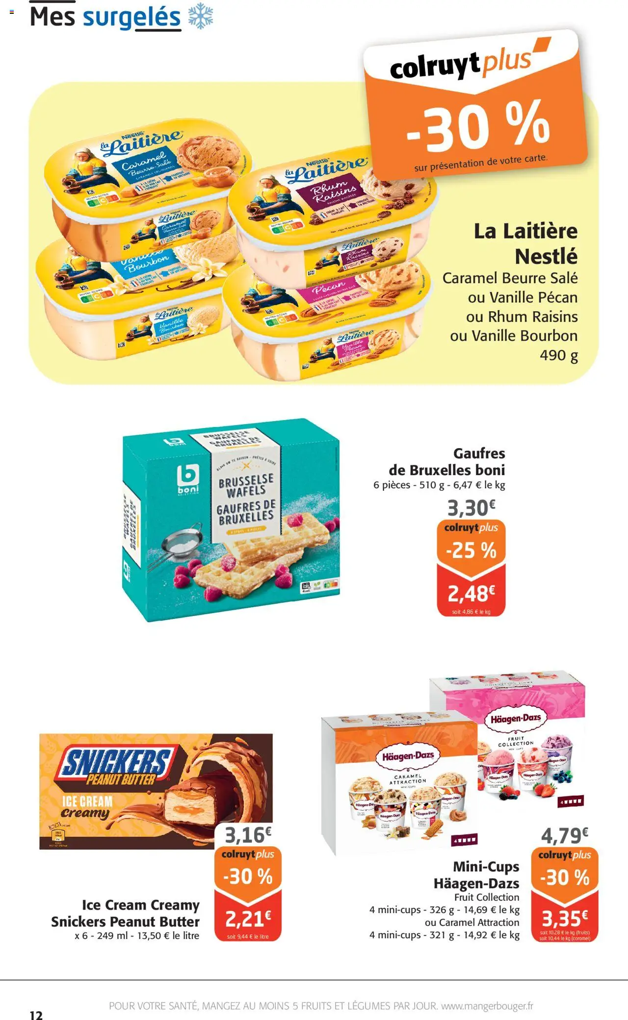  | Page: 12 | Produits: Rhum, Beurre, Gaufres, Bourbon
