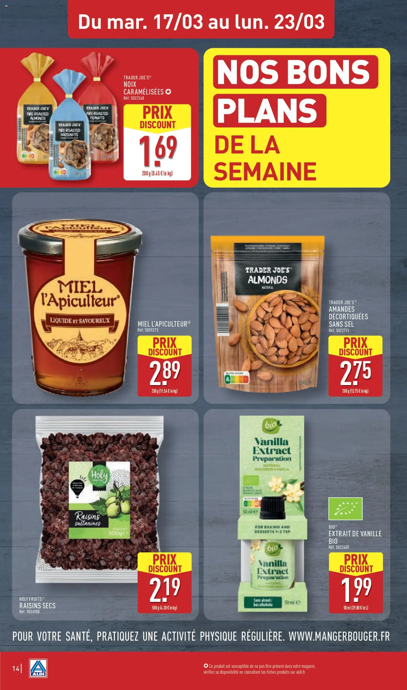 {H1} | Page: 16 | Produits: Raisins secs, Sel, Noix, Amandes