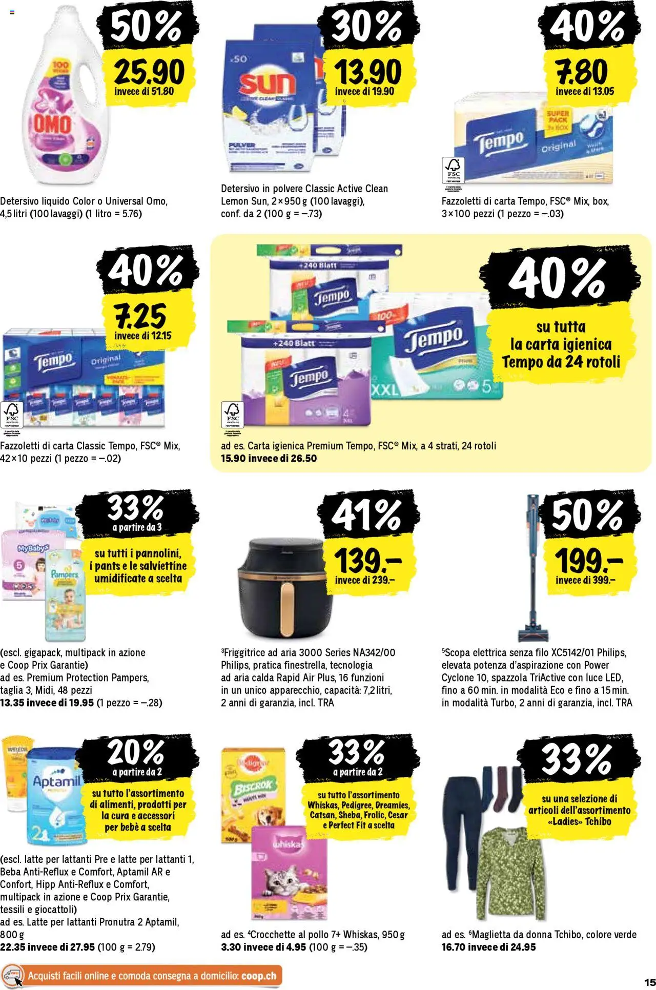 Coop - Una settimana di azioni – gültig ab 09.10.2025 | Seite: 15 | Produkte: T-Shirt, Box, Pulver, Philips