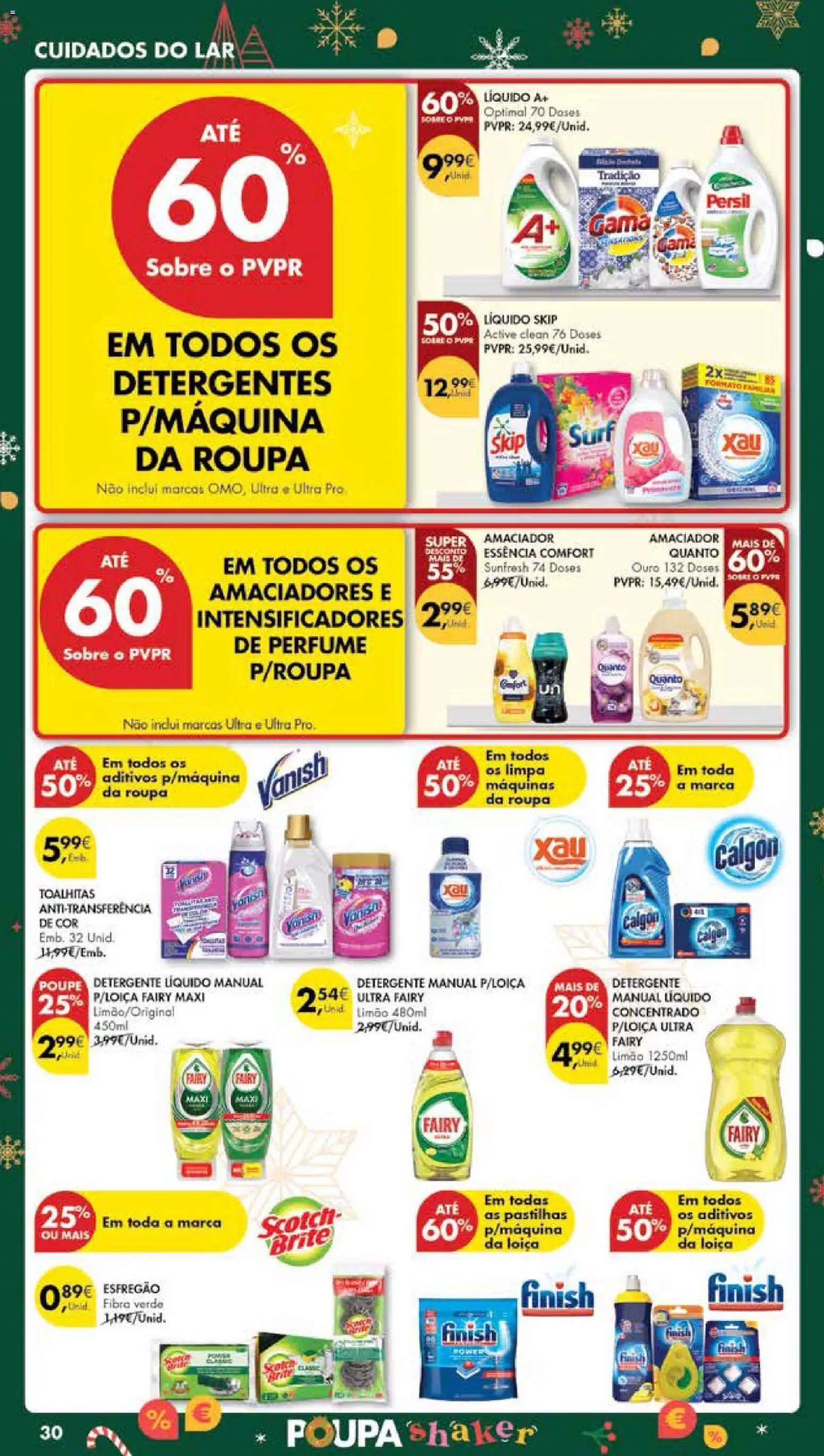 Pingo Doce Poupe Esta Semana Madeira │ válido de 16.12.2025 | Página: 30 | Produtos: Esfregão, Perfume, Detergente, Persil