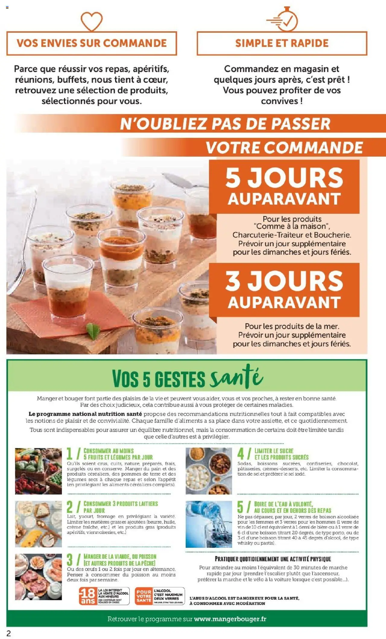 {H1} | Page: 2 | Produits: Whisky, Sucre, Pain, Poisson