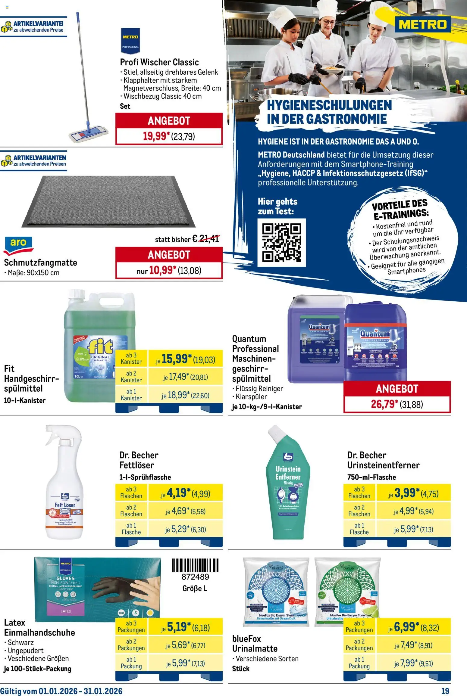 Metro  Monats-Menü – gültig ab 01.01.2026 | Seite: 19