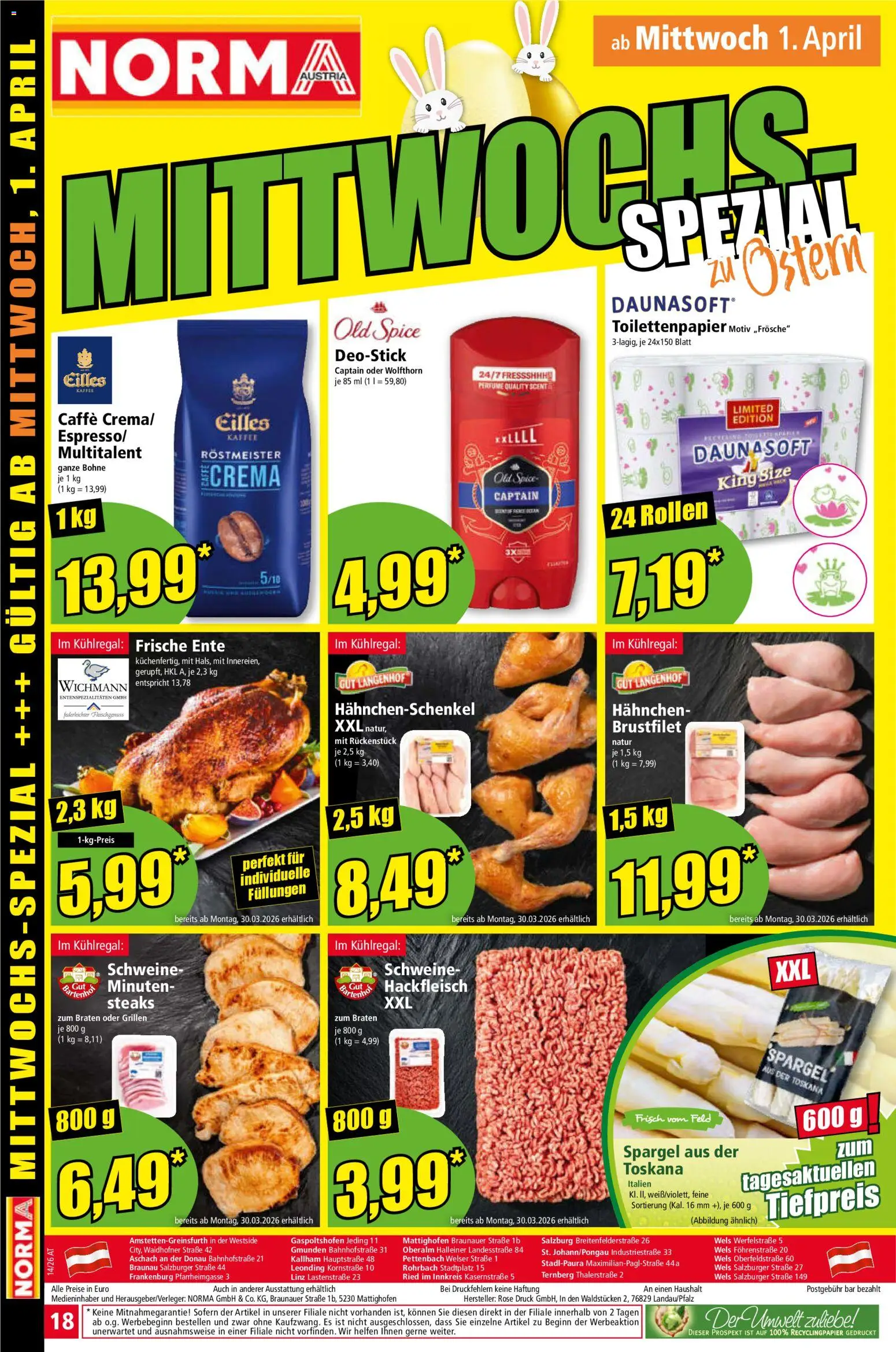 Norma Flugblatt gültig ab 30.03.2026 | Seite: 18 | Produkte: Kaffee