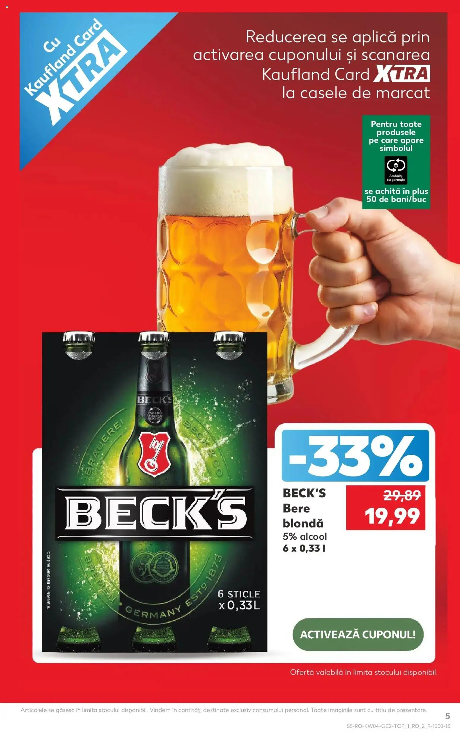 Noul catalog Kaufland – valabil de la 21.01.2026 | Pagină: 5 | Produse: Bere