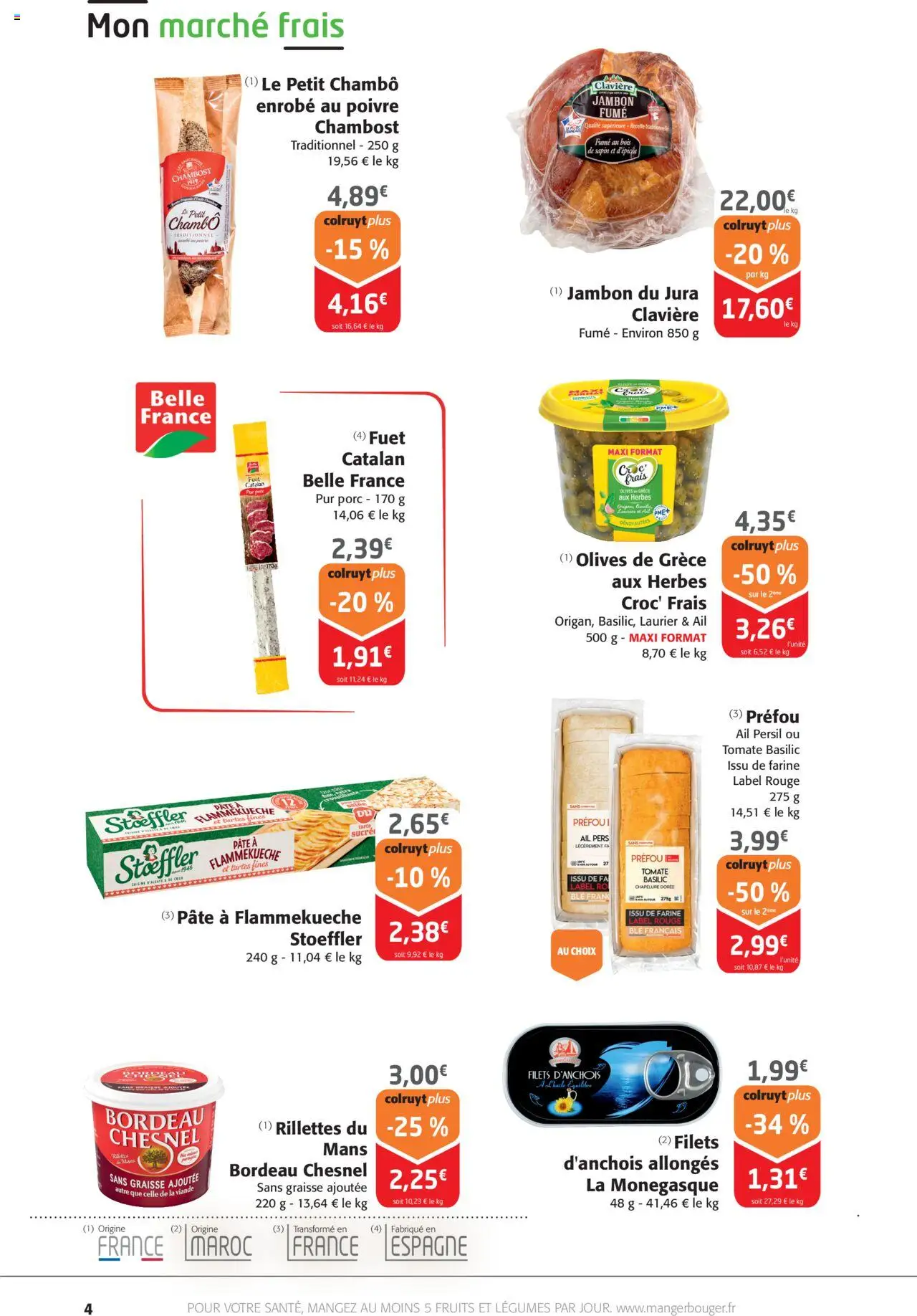  | Page: 4 | Produits: Persil, Ail, Farine, Jambon