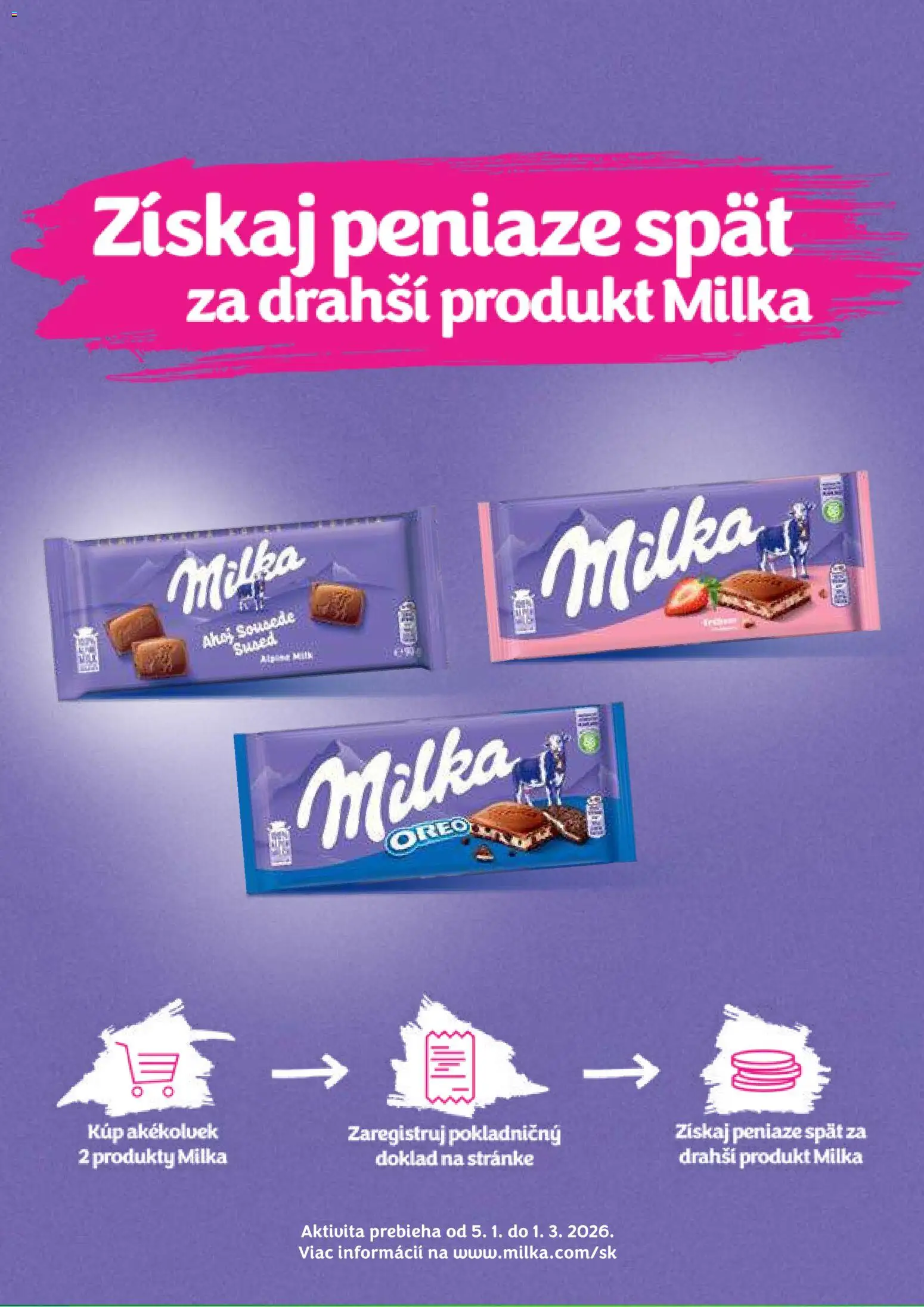 Nové COOP Jednota akcie – leták je platný od 19.02.2026 | Strana: 40 | Produkty: Milka